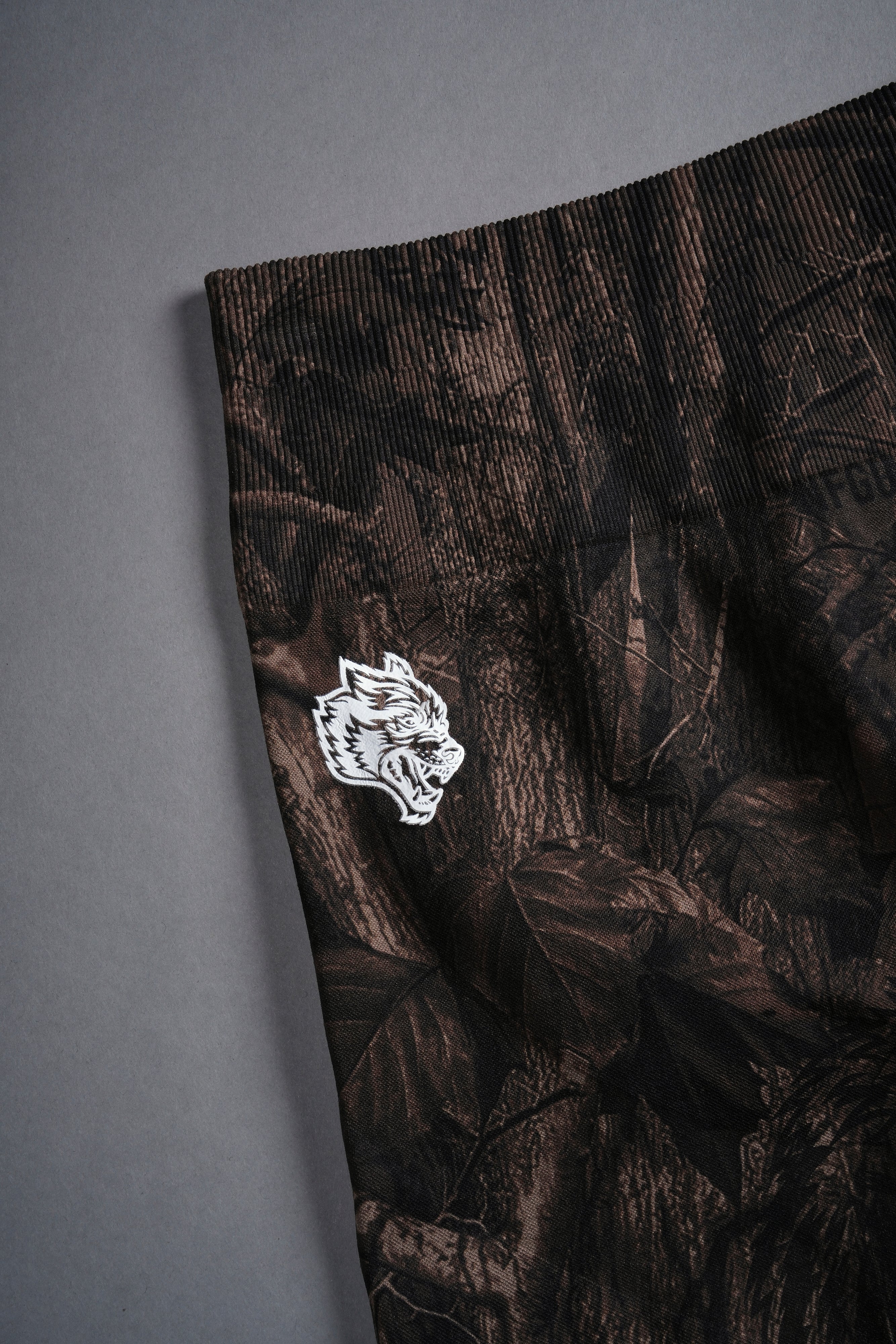 Hesh Forever Everson Seamless "Training" Shorts in Brown Driftwood Forest Camo