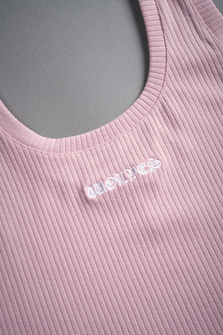 Chopper Classic Ribbed Tank in Pink Dust