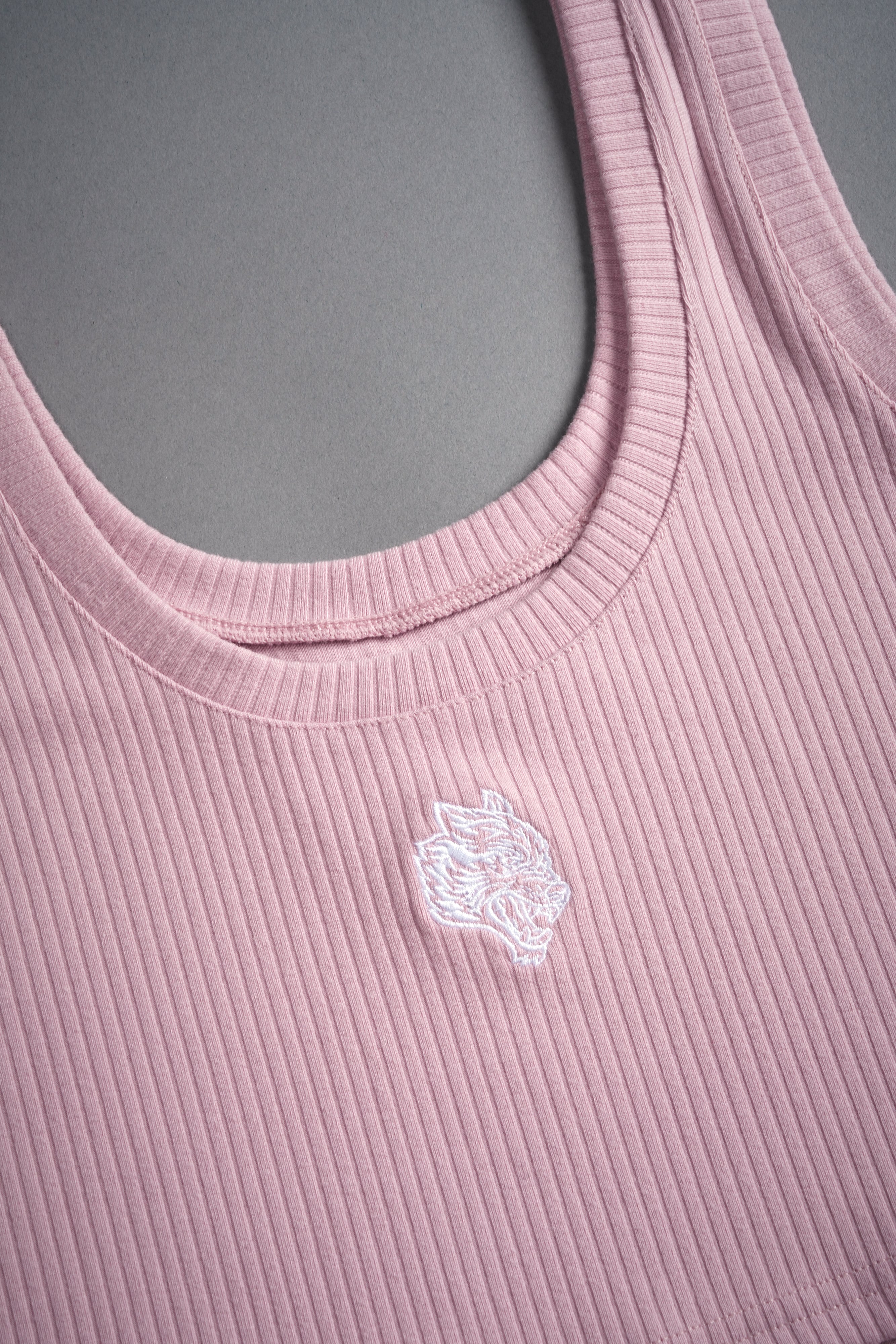 Chopper Classic Ribbed Tank in Pink Dust