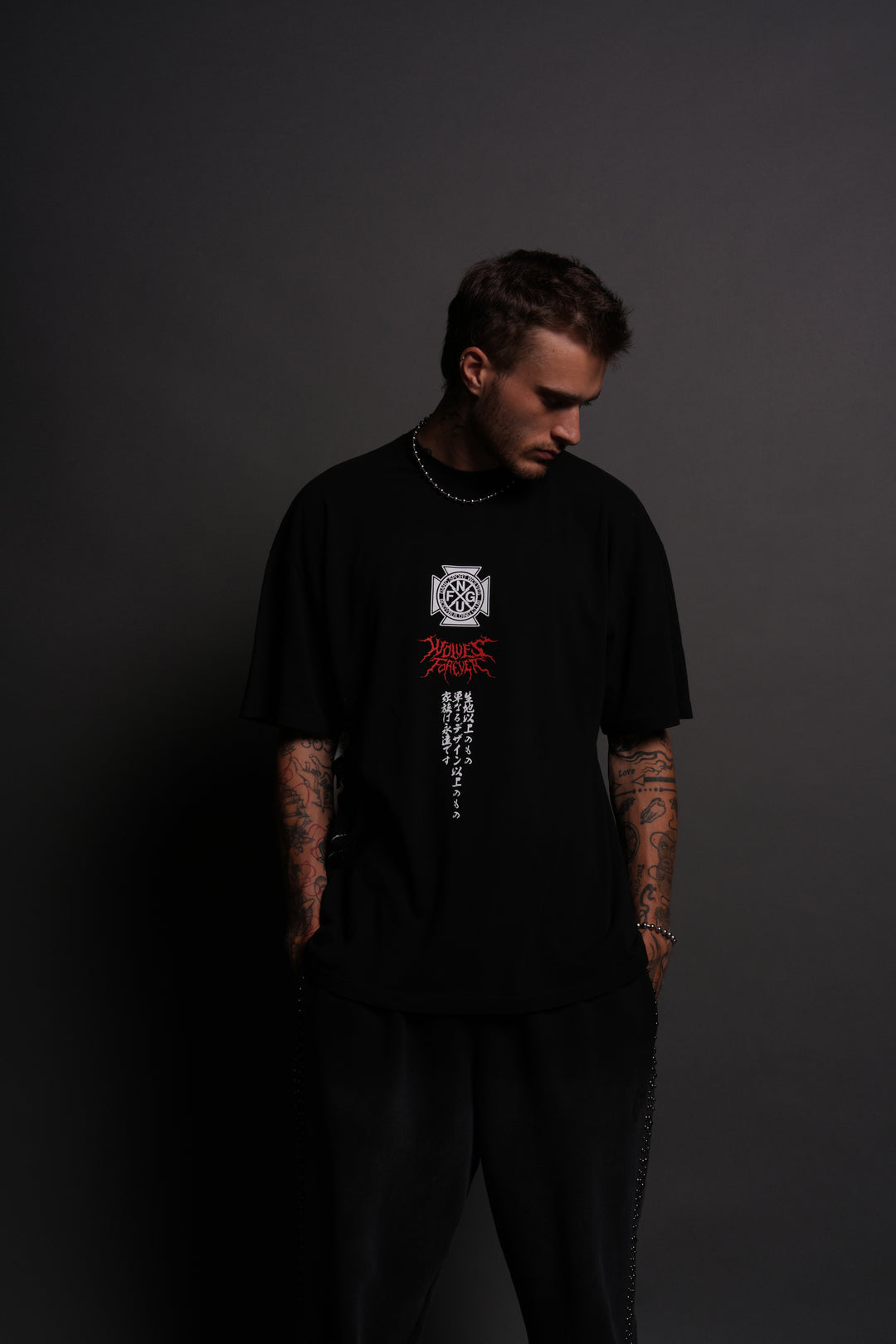Darc Shinigami "Side By Side" Series Premium Tee in Black