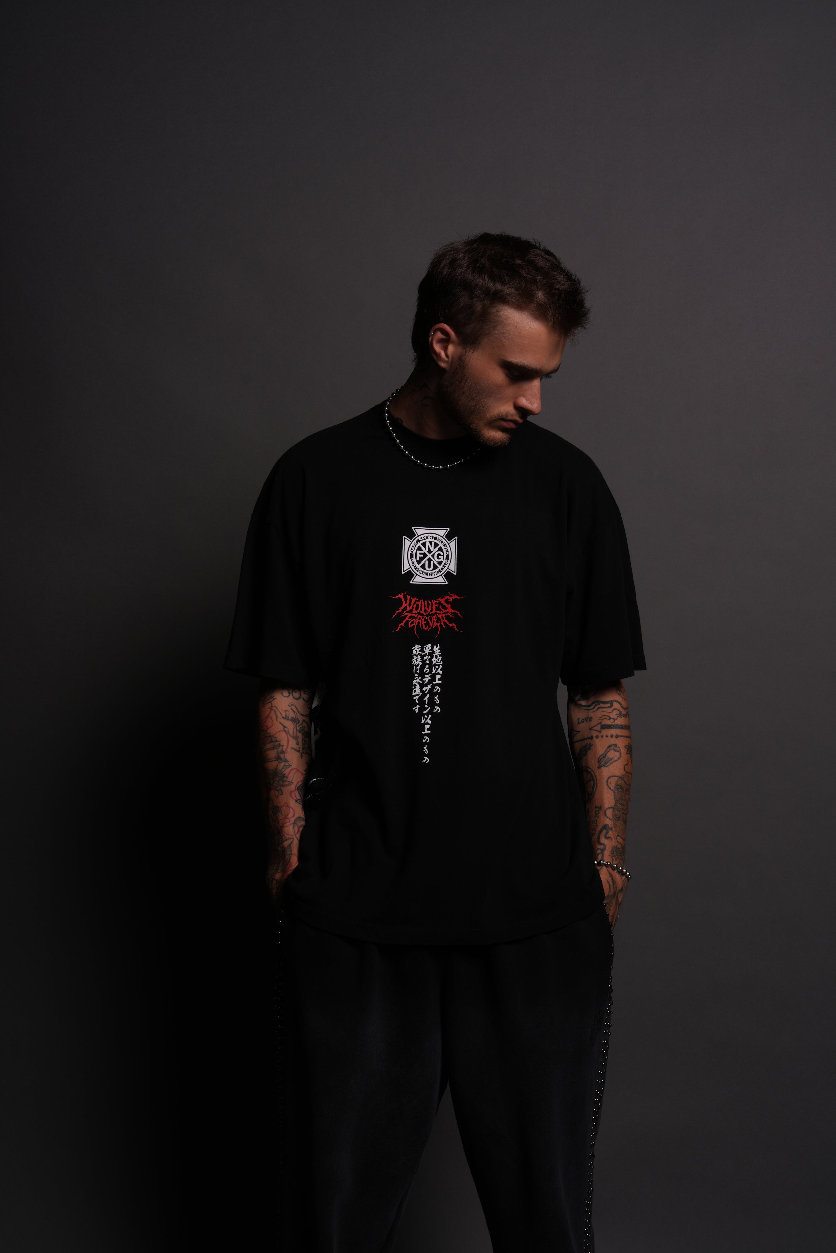 Darc Shinigami "Side By Side" Series Premium Tee in Black