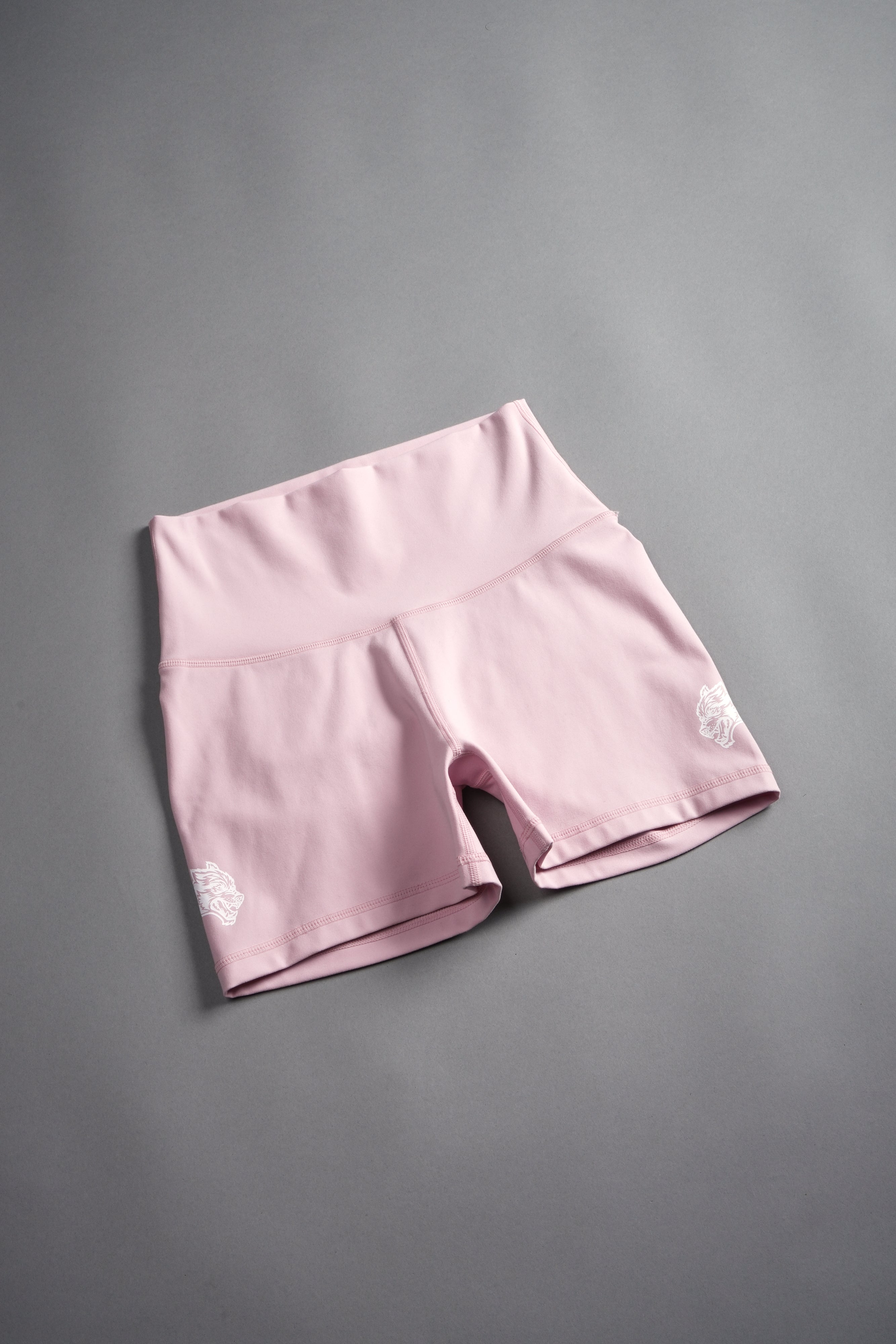 Dual Wolf Pump Energy Shorts in Pink Dust