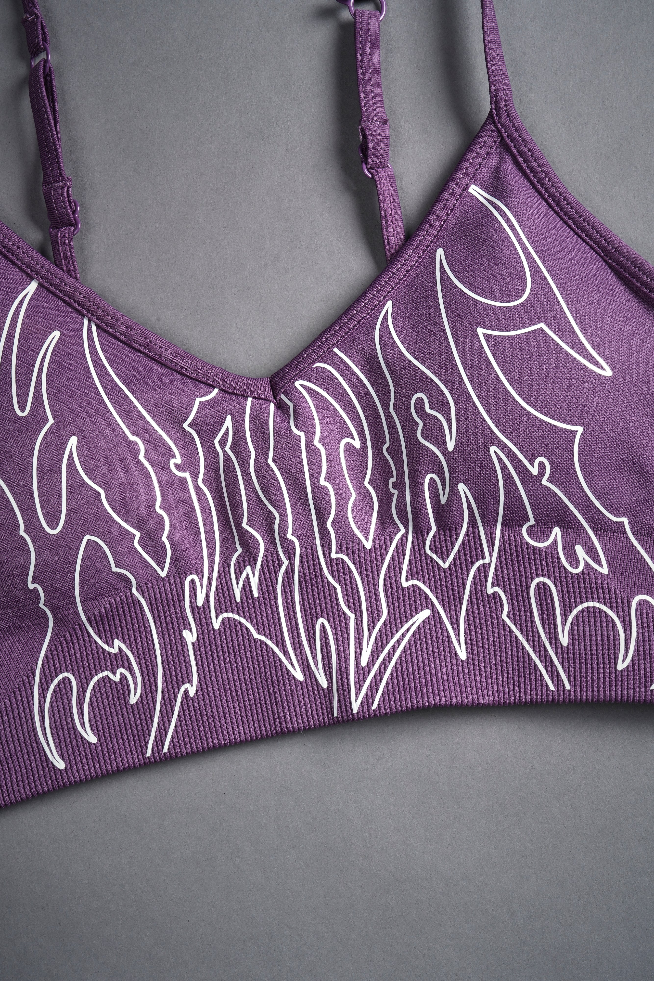 Hesh Forever "Everson Seamless" Sports Bra in Darc Violet