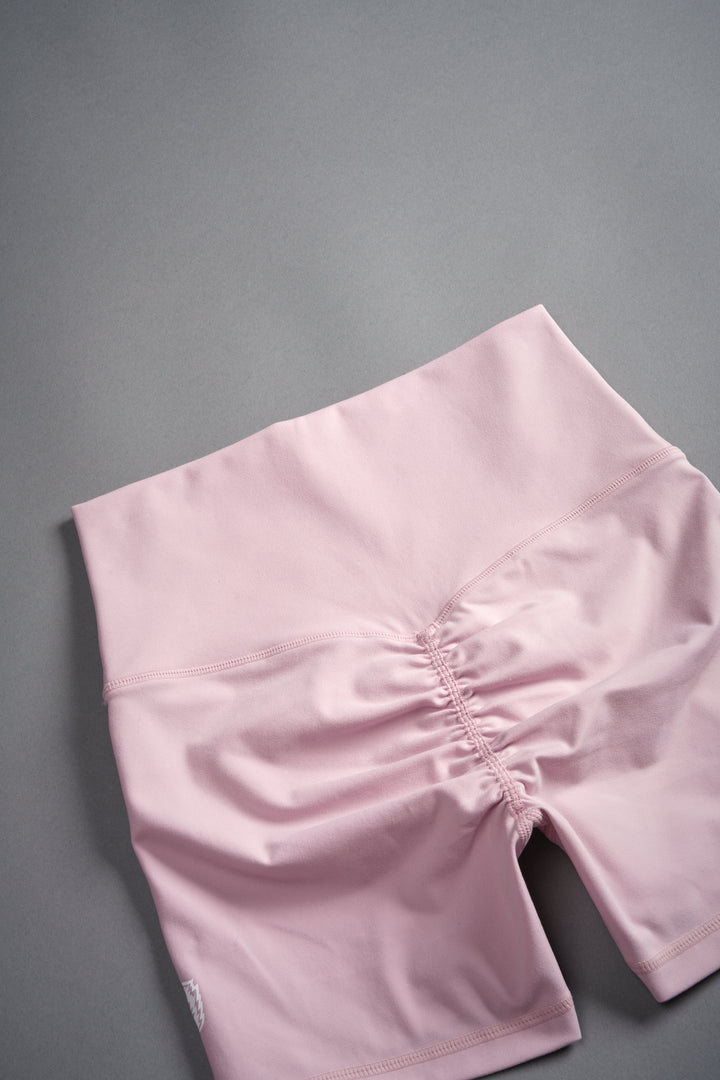 Dual Wolf Pump Energy Shorts in Pink Dust