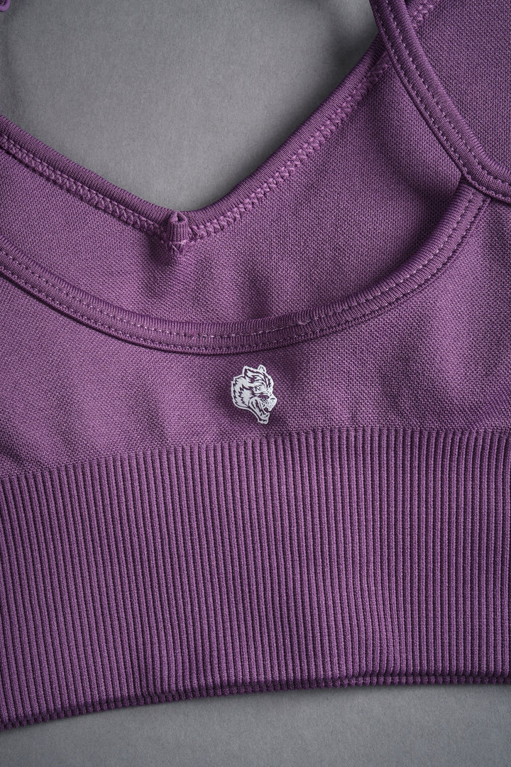 Hesh Forever "Everson Seamless" Sports Bra in Darc Violet