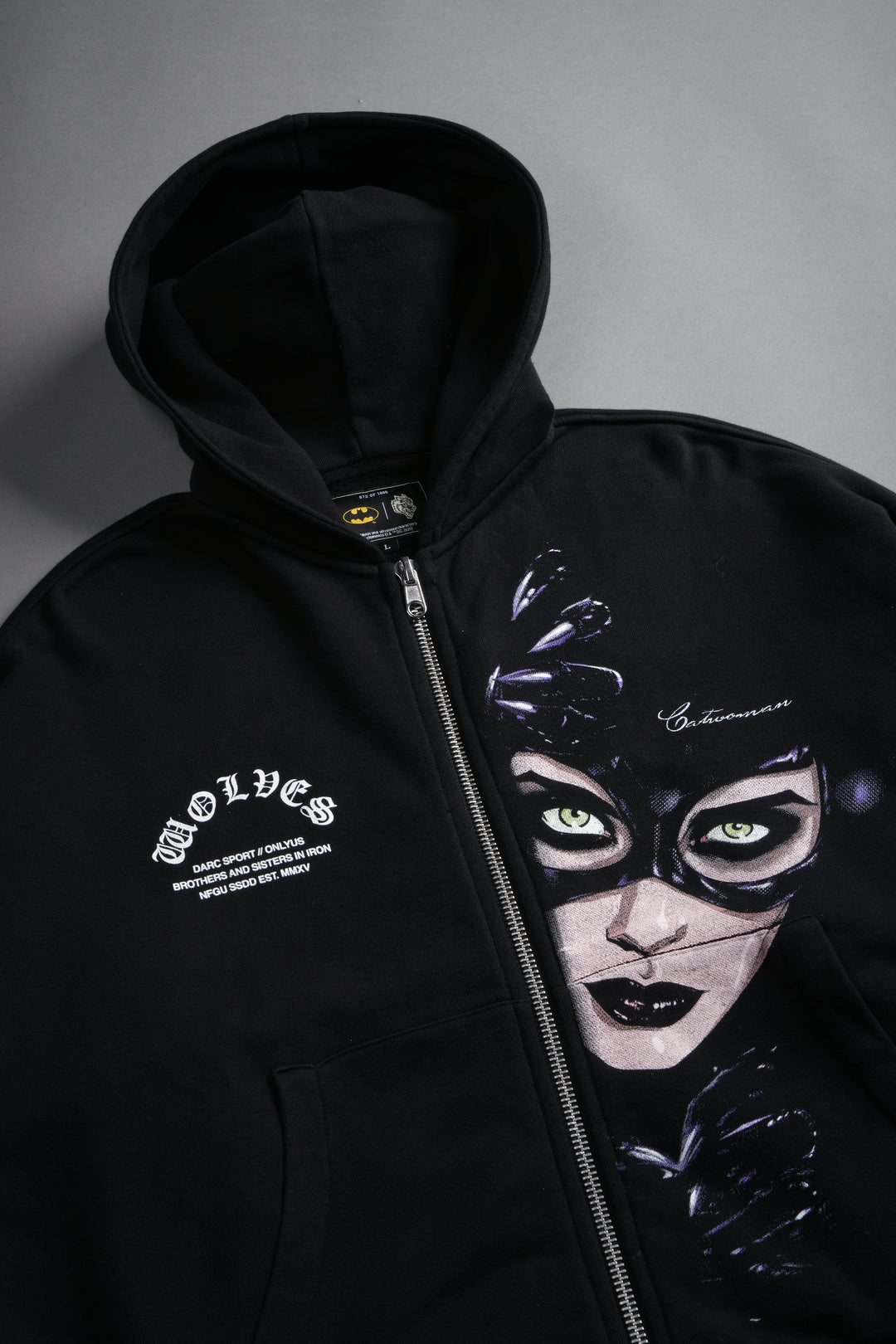 Selina Darco Double Zip Hoodie in Black