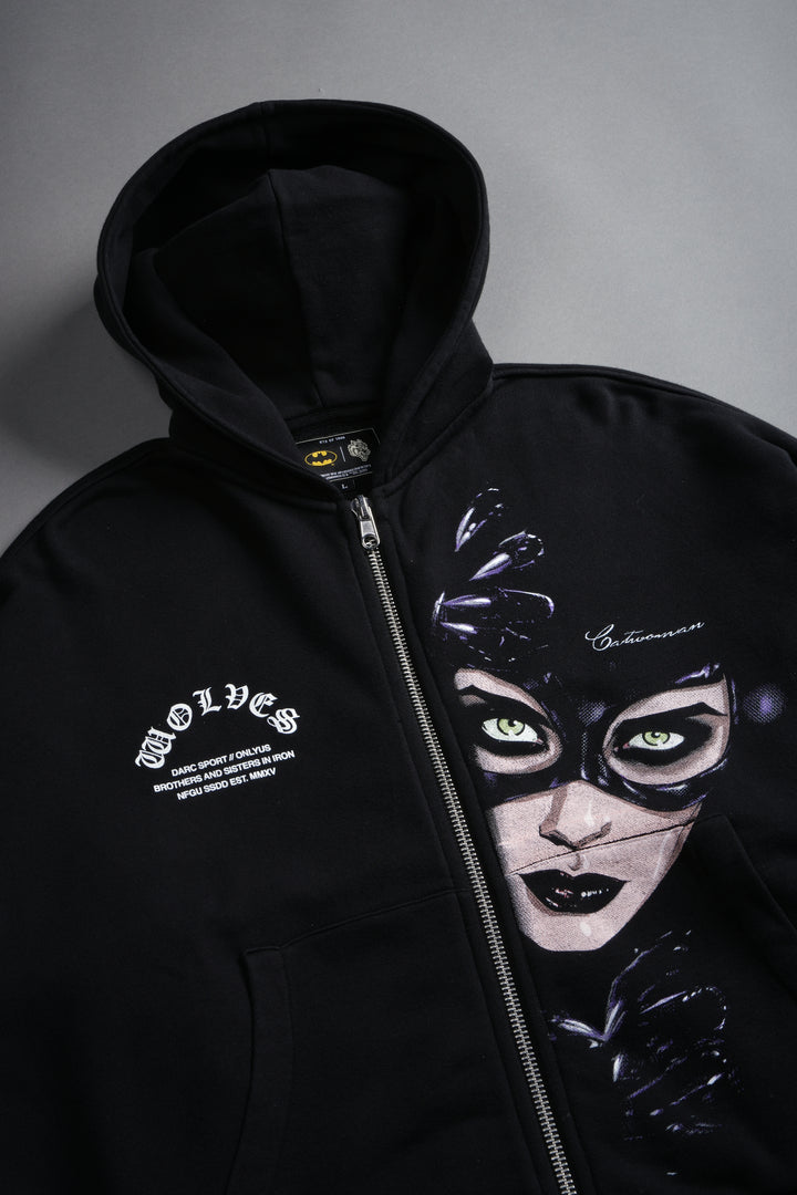 Selina Darco Double Zip Hoodie in Black