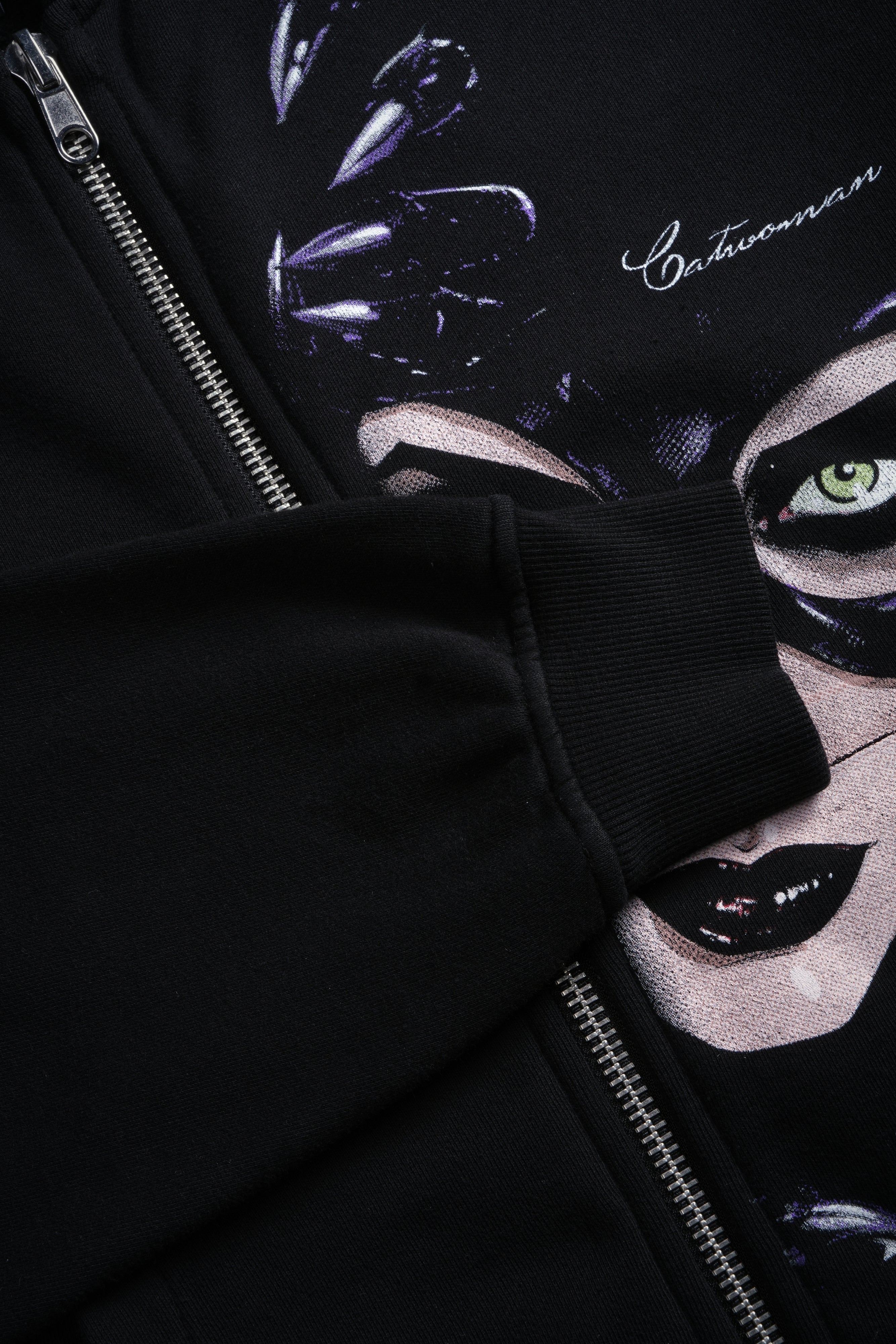 Selina Darco Double Zip Hoodie in Black