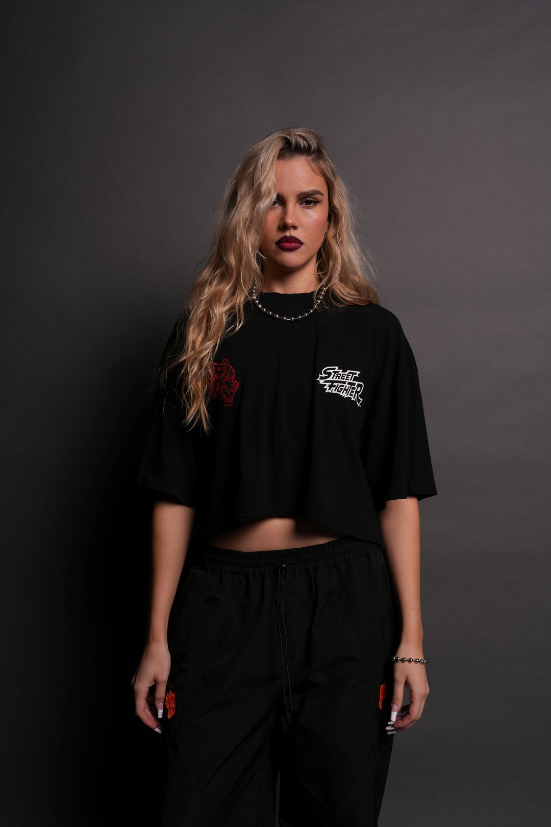 Stability "Premium" Oversized (Cropped) Tee in Black