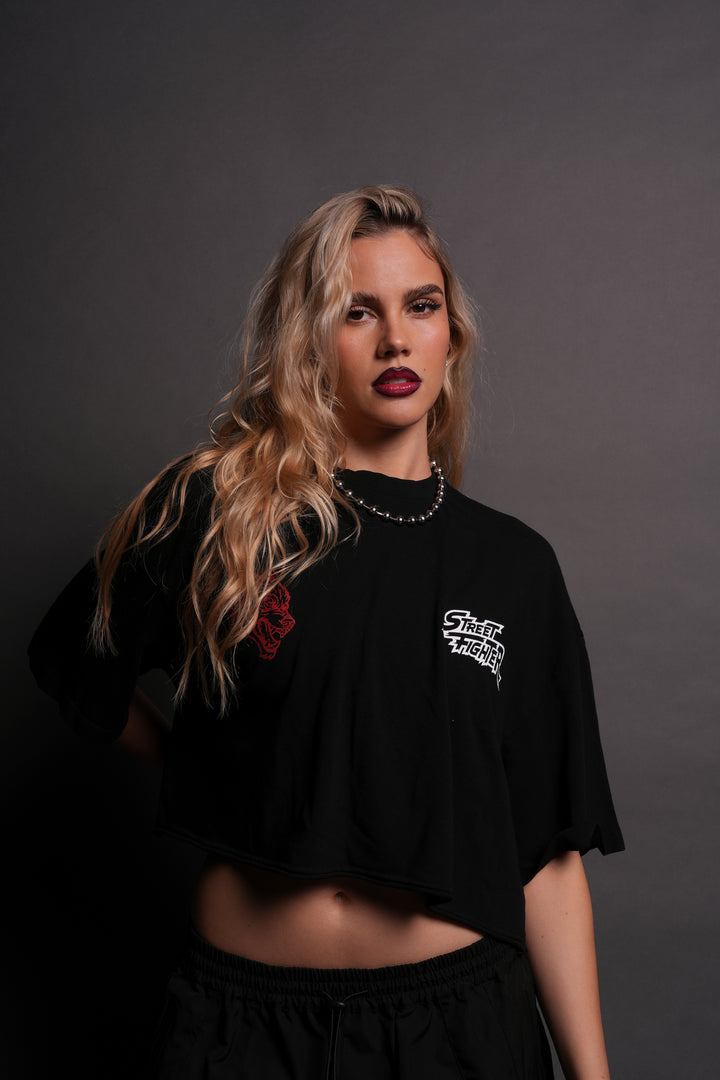 Stability "Premium" Oversized (Cropped) Tee in Black