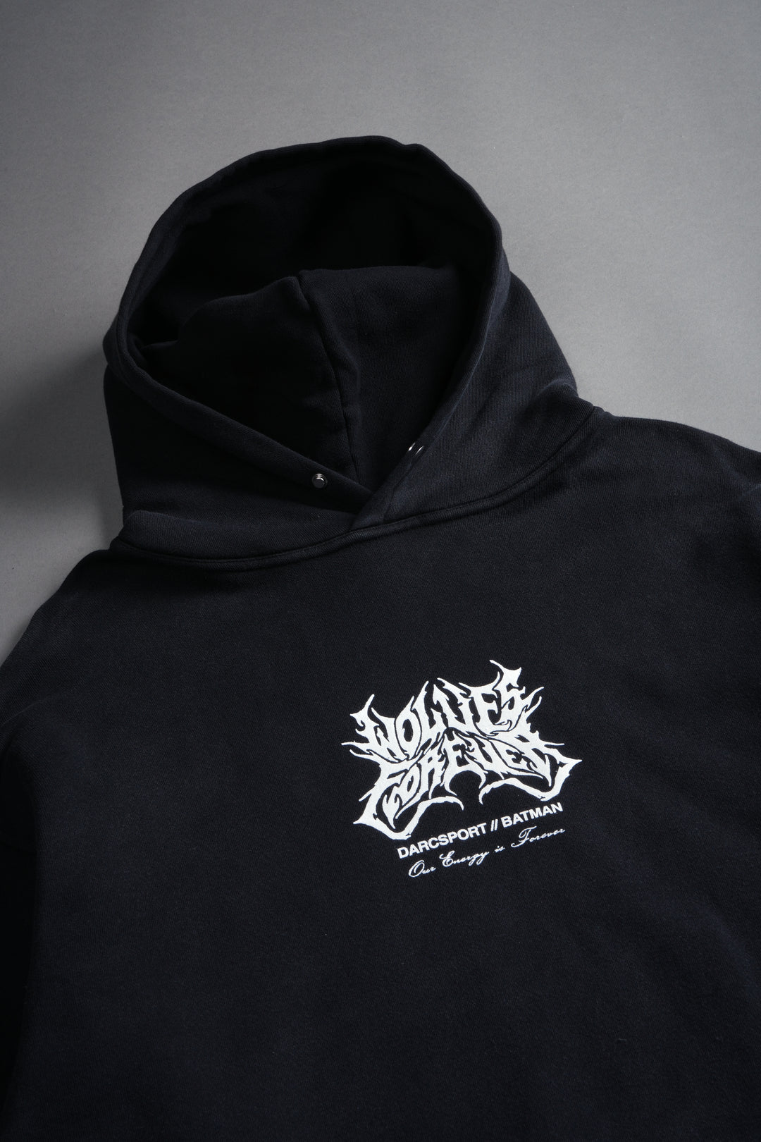 Born in the Shadows "Pierce" Hoodie in Black Drift Wash