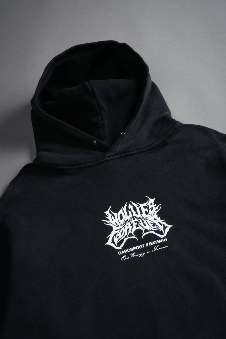 Born in the Shadows "Pierce" Hoodie in Black Drift Wash