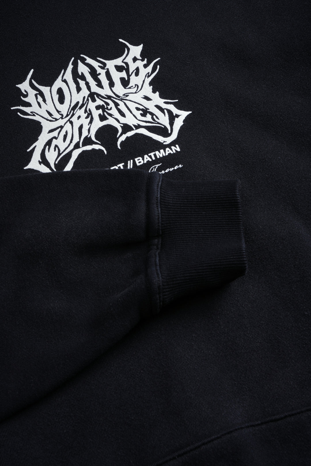 Born in the Shadows "Pierce" Hoodie in Black Drift Wash