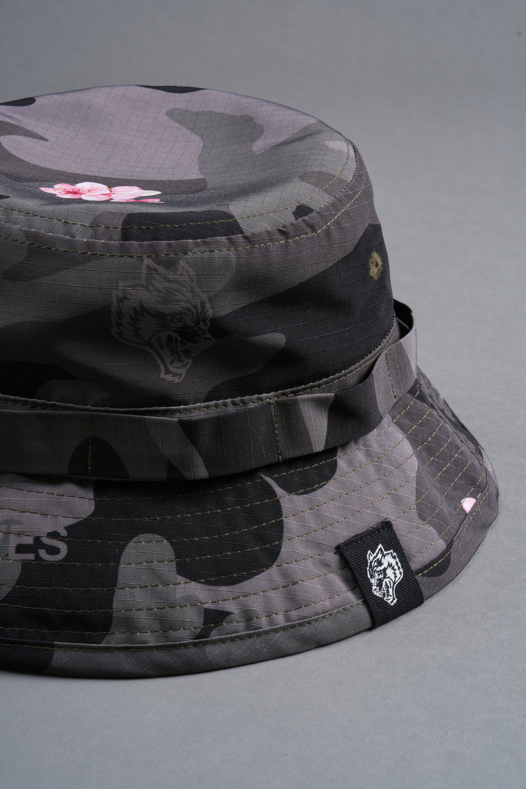 Wolf Patch V2 Boonie Bucket Hat in Vintage Blossom Woodland Camo