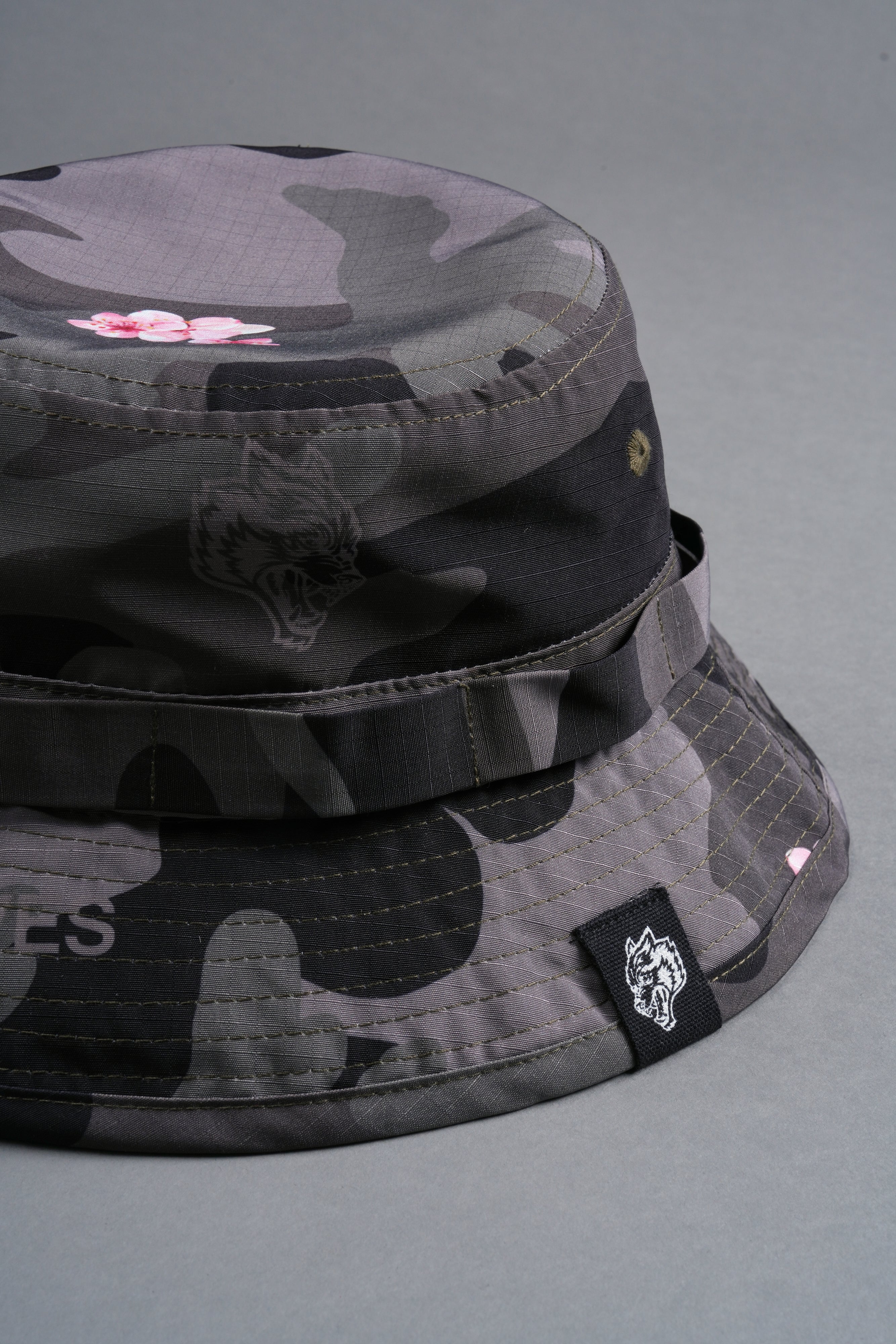 Wolf Patch V2 Boonie Bucket Hat in Vintage Blossom Woodland Camo