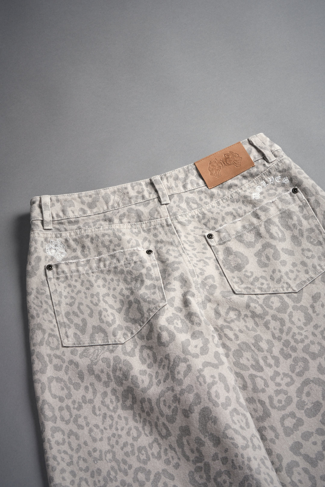 Wolf Chopper Brooklyn Denim Jeans in Clay Leopard