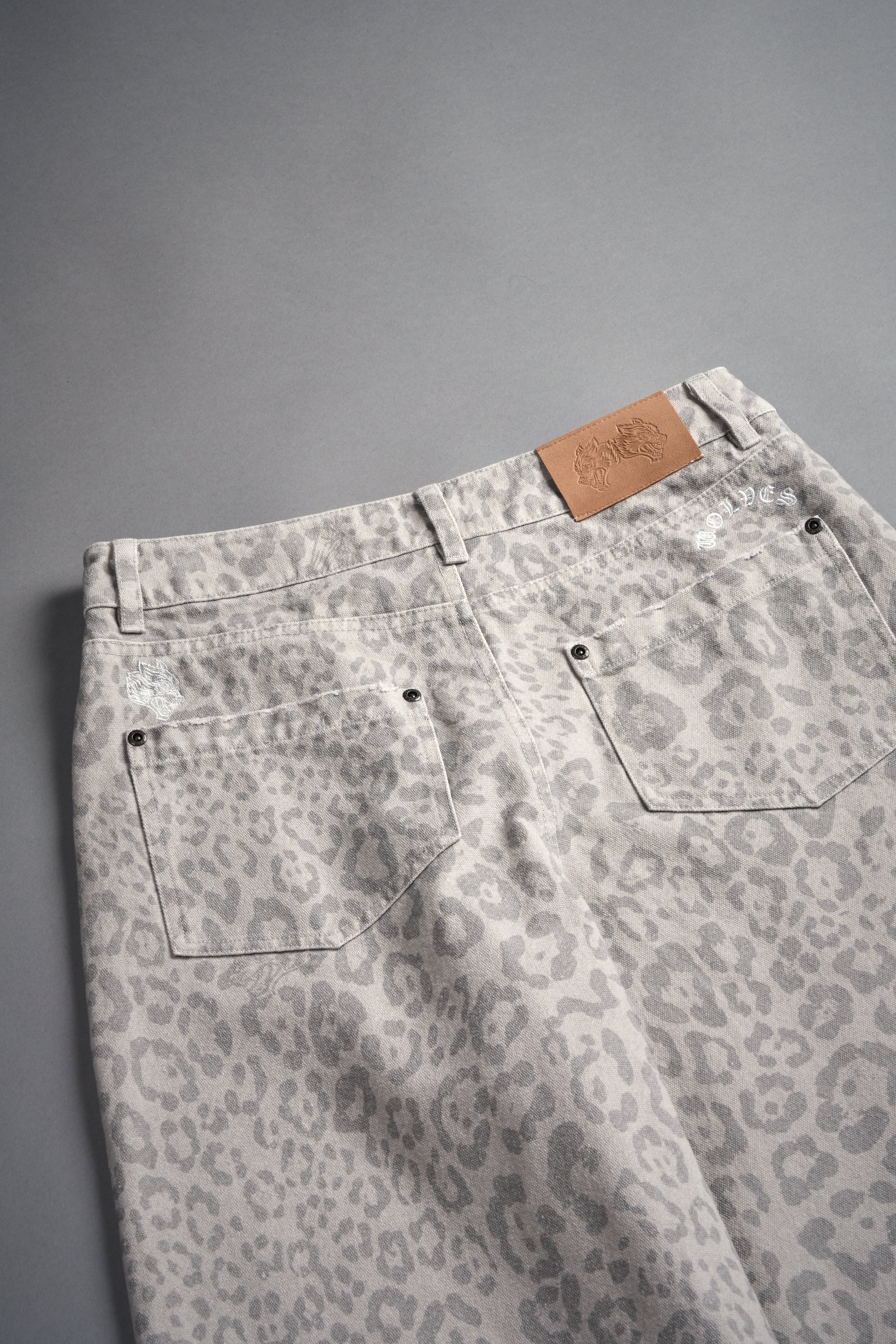 Wolf Chopper Brooklyn Denim Jeans in Clay Leopard