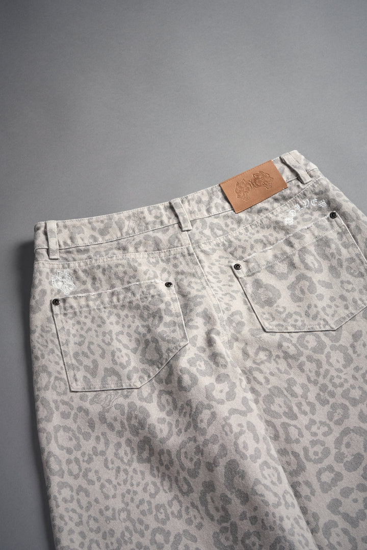 Wolf Chopper Brooklyn Denim Jeans in Clay Leopard