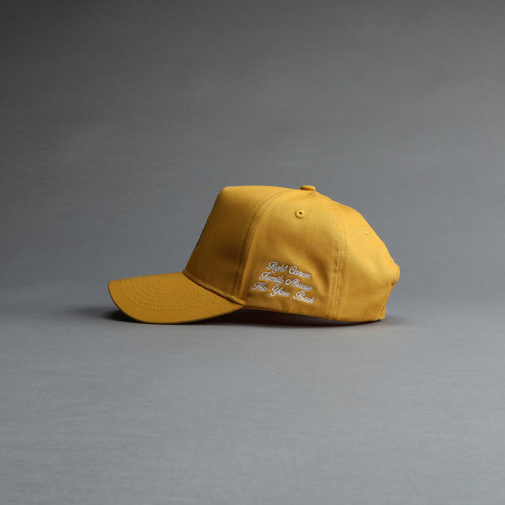 F Cancer x NFGU 5 Panel Hat in Vintage Gold