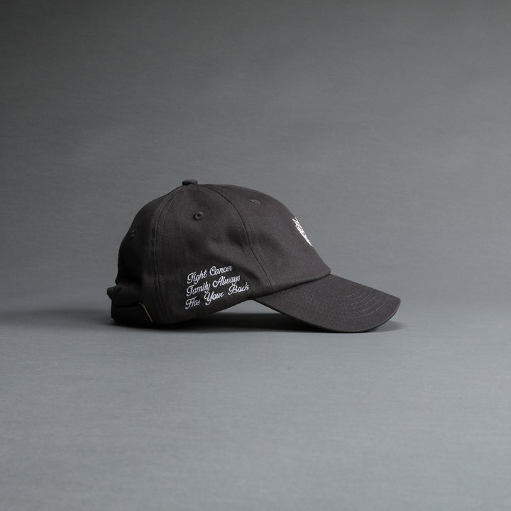 F Cancer Dad Hat in Wolf Gray/Light Mauve