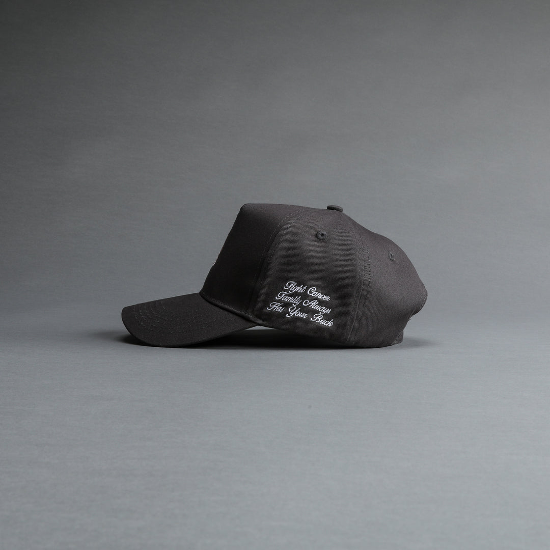 F Cancer x NFGU 5 Panel Hat in Wolf Gray/Light Mauve