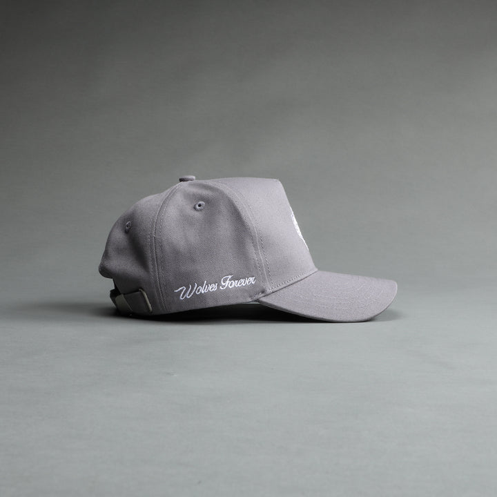 Forever Wolf 5 Panel Hat in Purple Stone