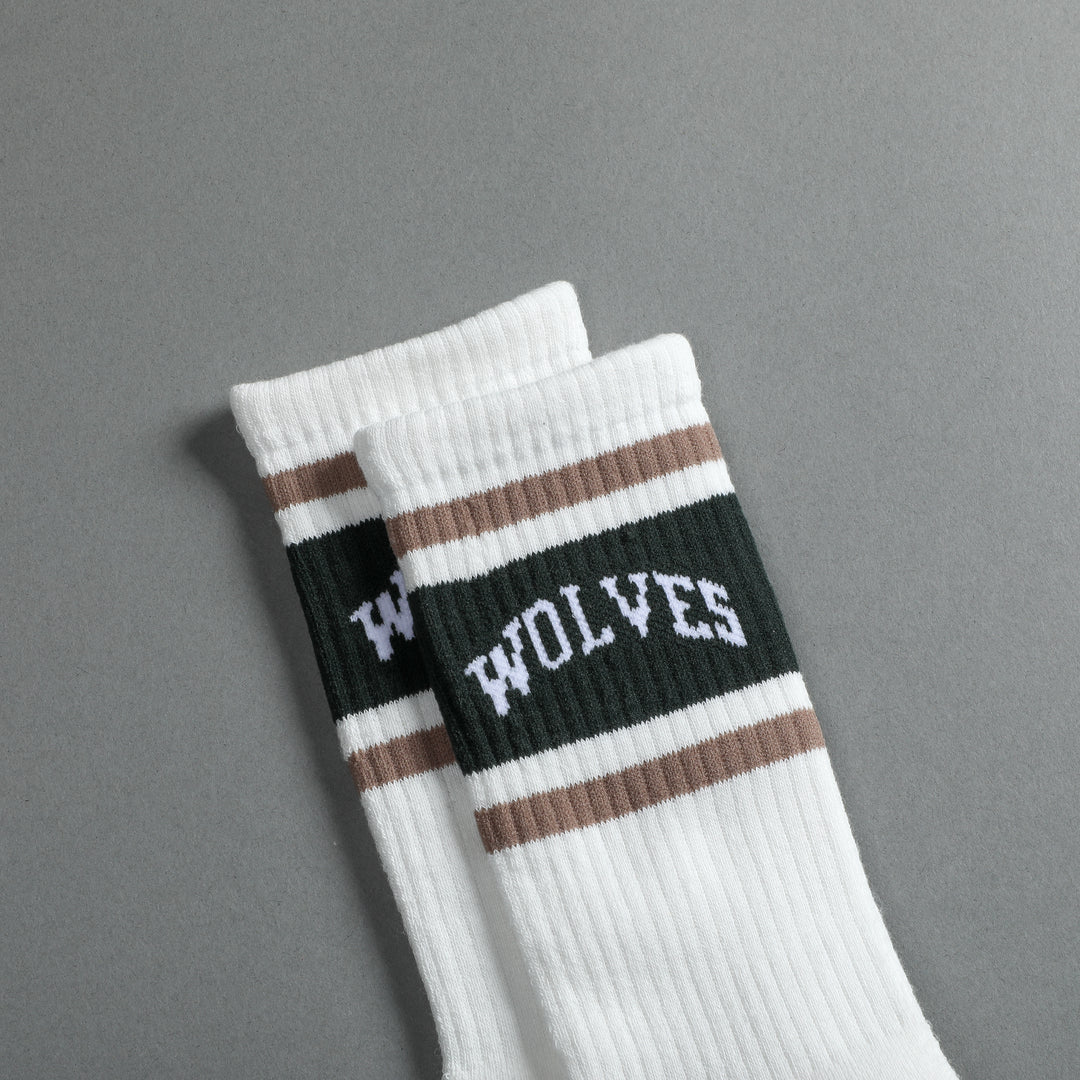 Loyalty Classic Socks in Cream/Taupe/Darc Sage