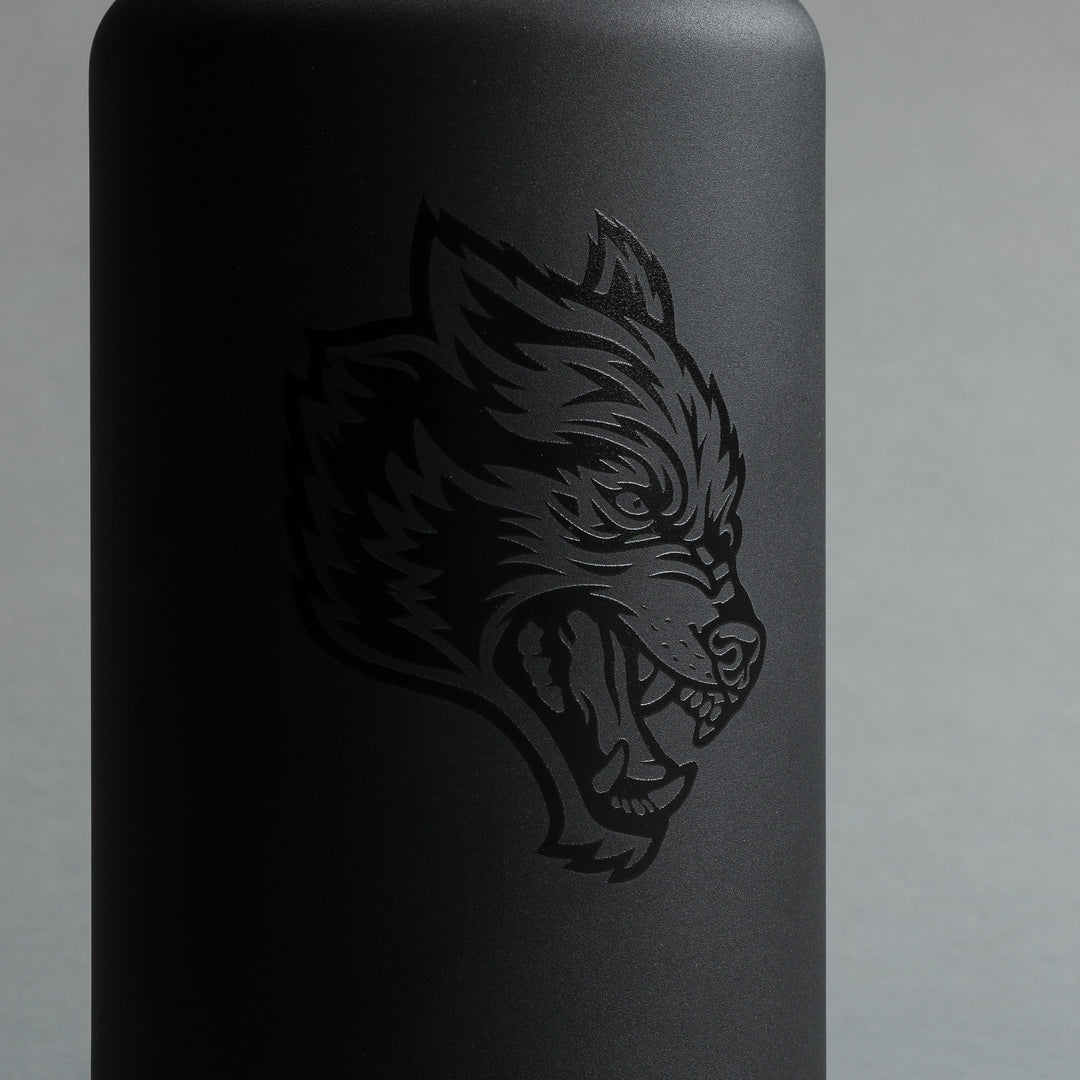 Wolf Head Water Jug in Black