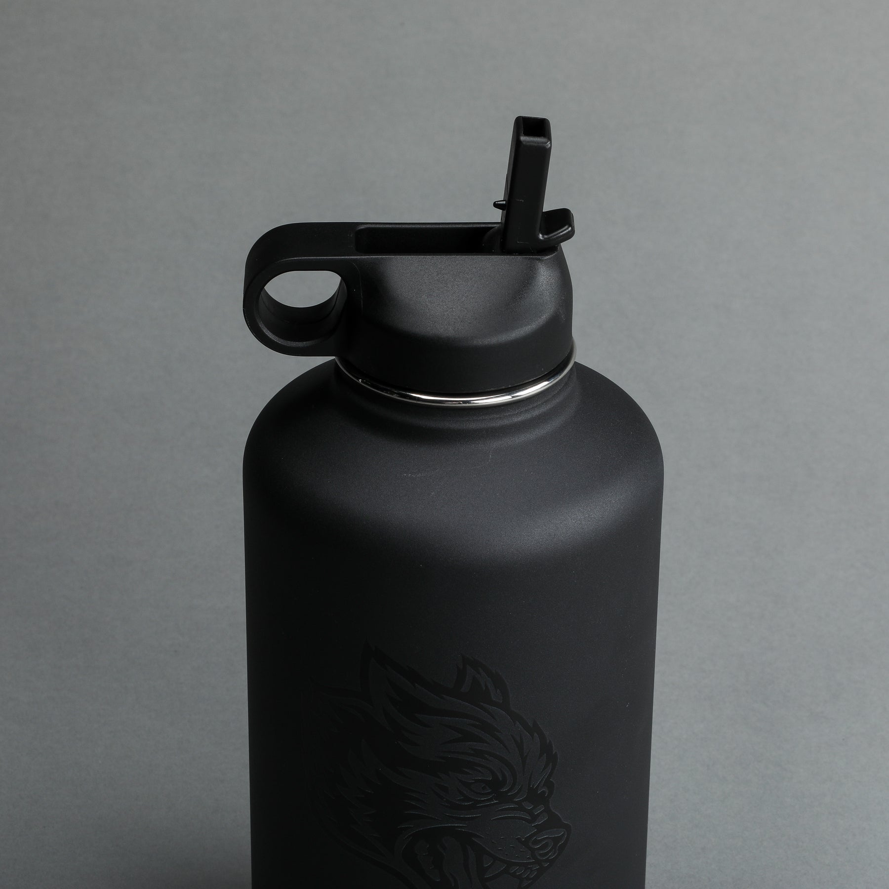 GSP Insulated Water Bottle 38oz w/ Spout Lid - Black – GS Sports