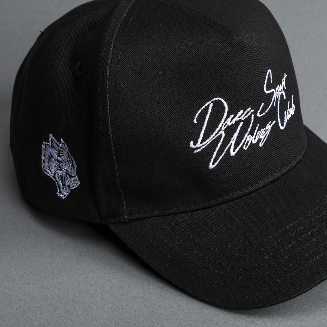 Written In Stone 5 Panel Hat in Black