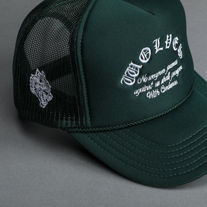Chopper Trucker Hat in Darc Sage