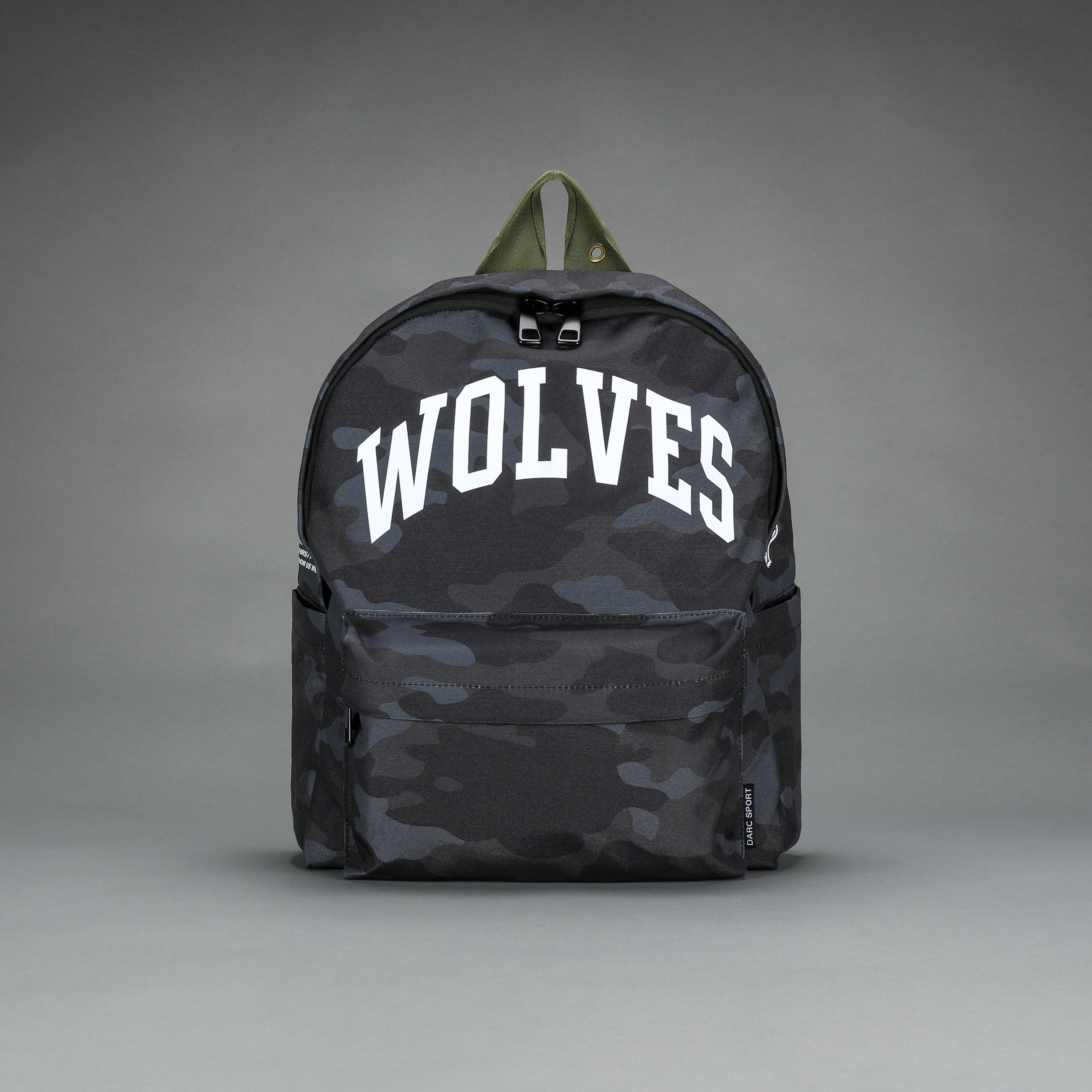 Wolves Everyday Backpack in Black Camo/Olive