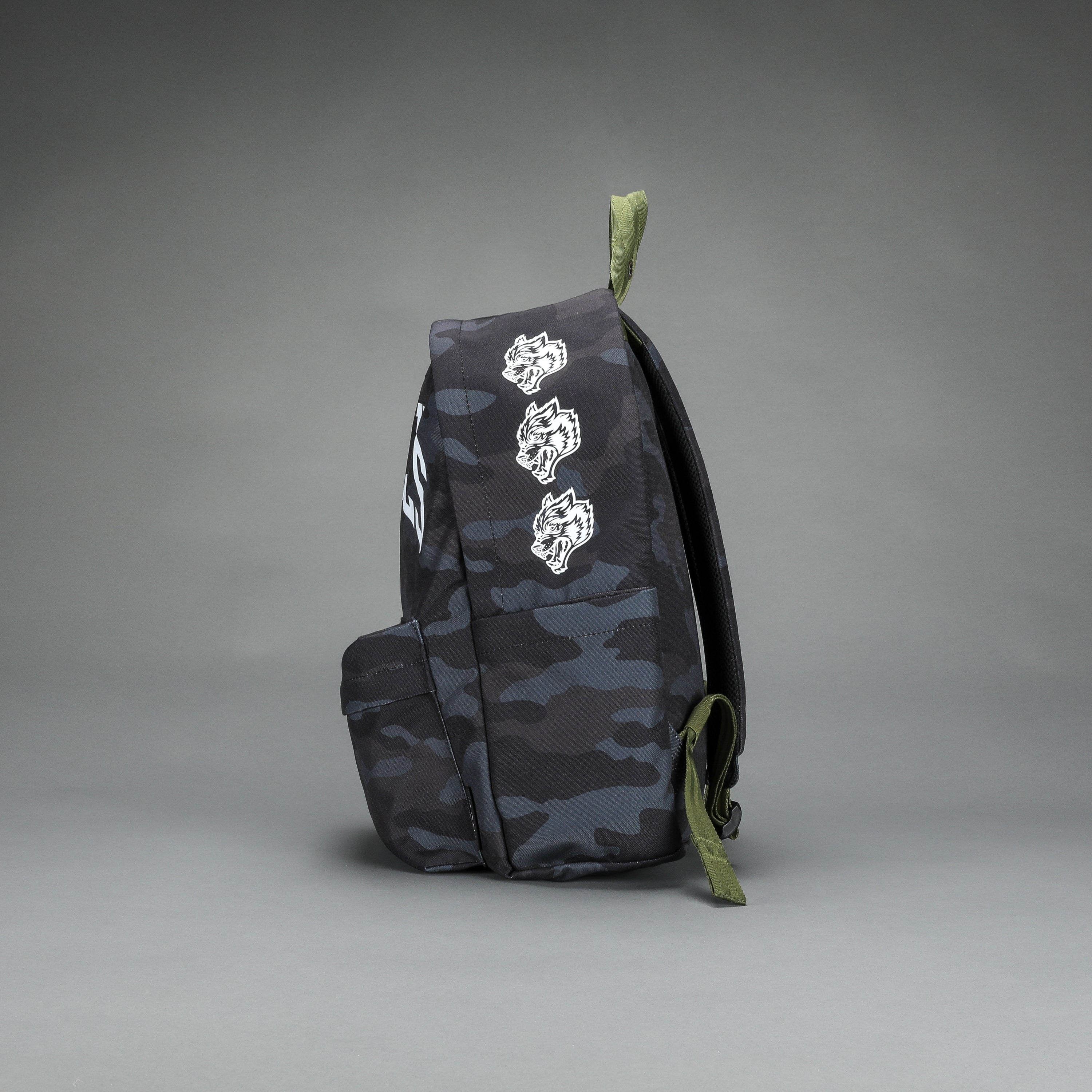 Wolves Everyday Backpack in Black Camo/Olive