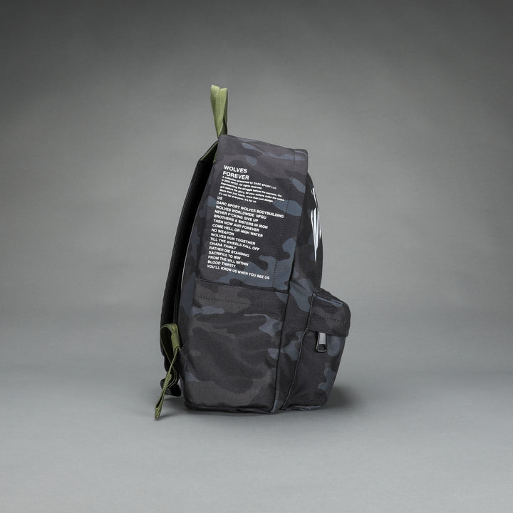 Wolves Everyday Backpack in Black Camo/Olive