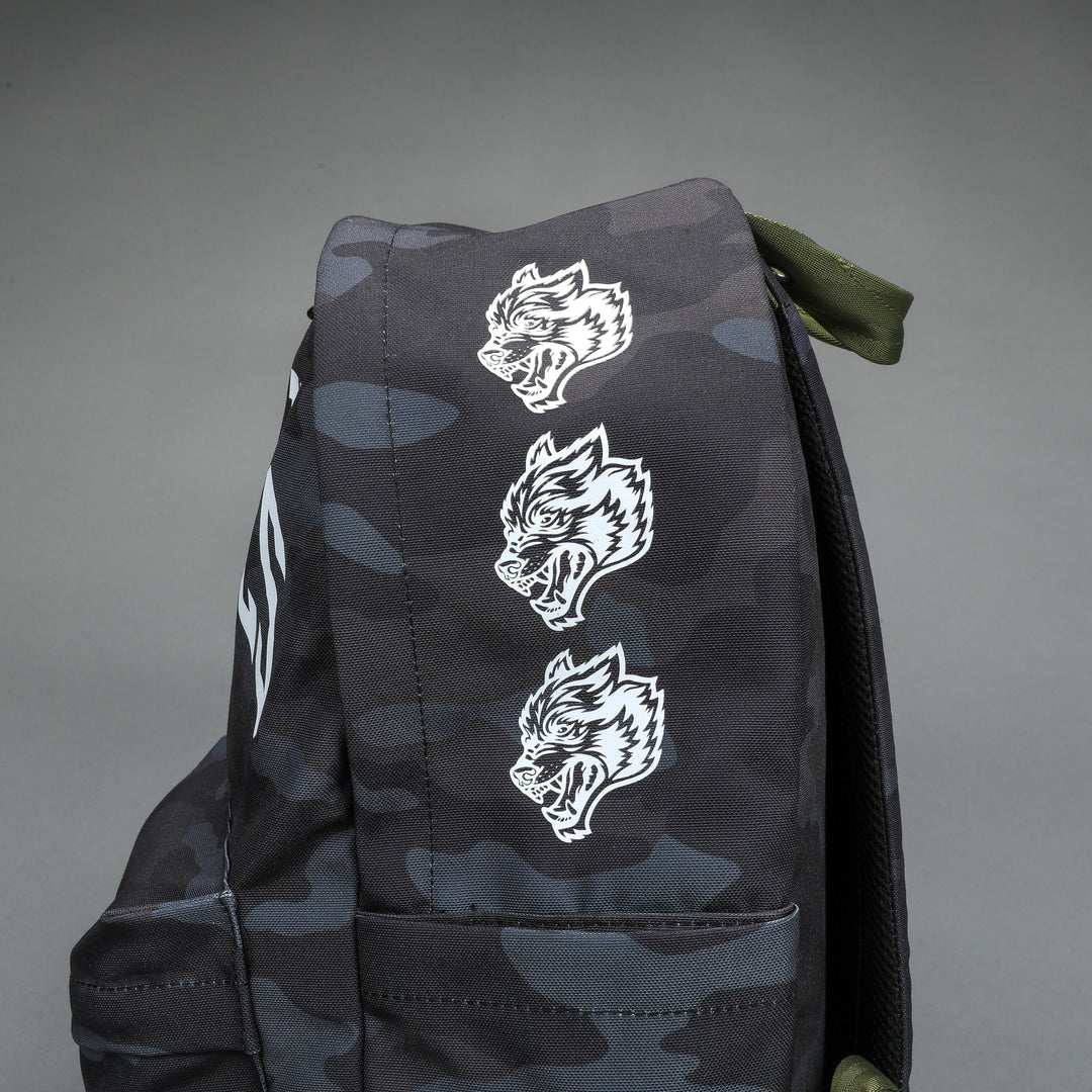 Wolves Everyday Backpack in Black Camo/Olive