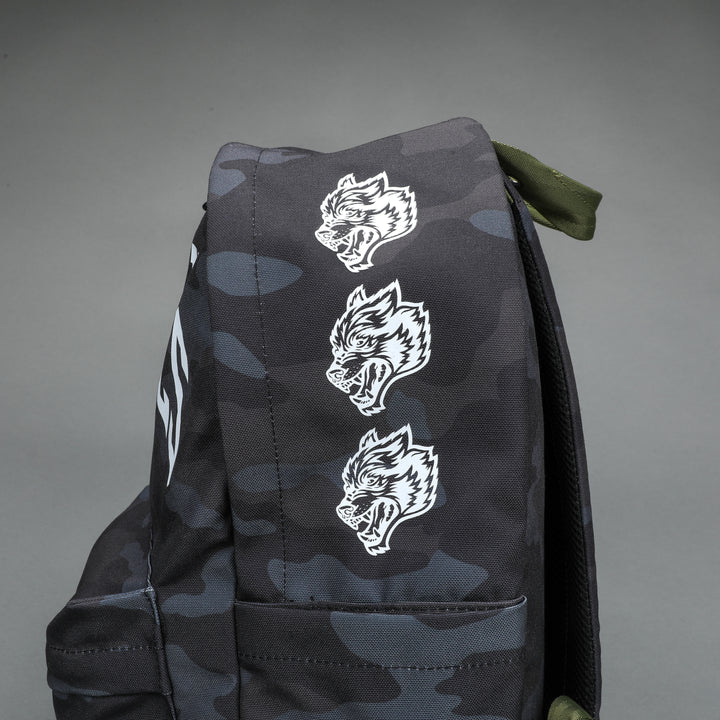 Wolves Everyday Backpack in Black Camo/Olive