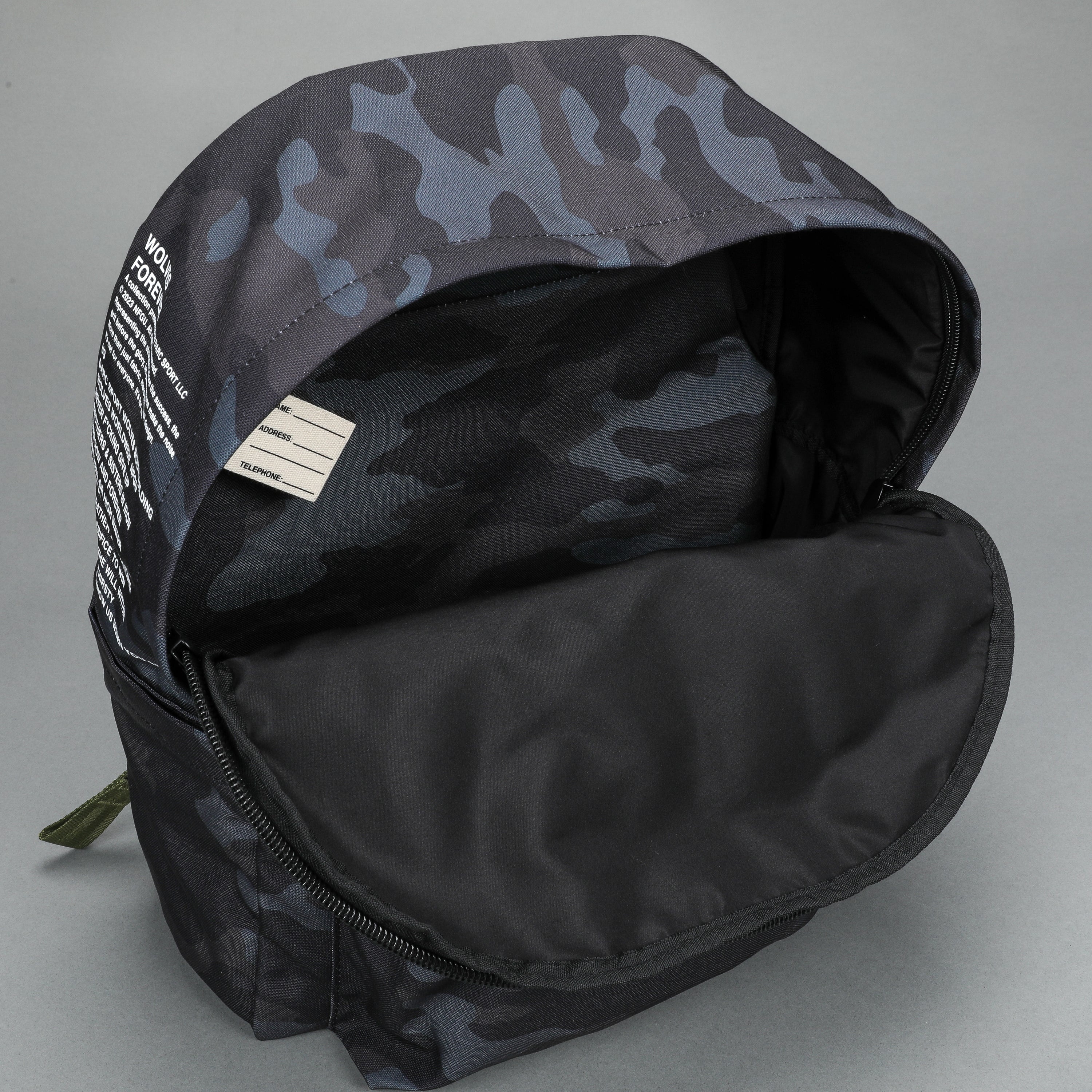 Wolves Everyday Backpack in Black Camo/Olive