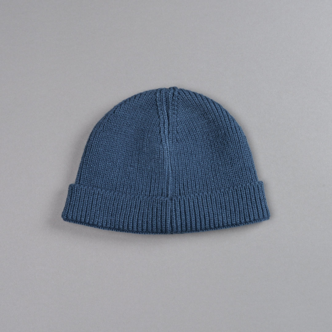 Wolf Patch Beanie in Darc Blue