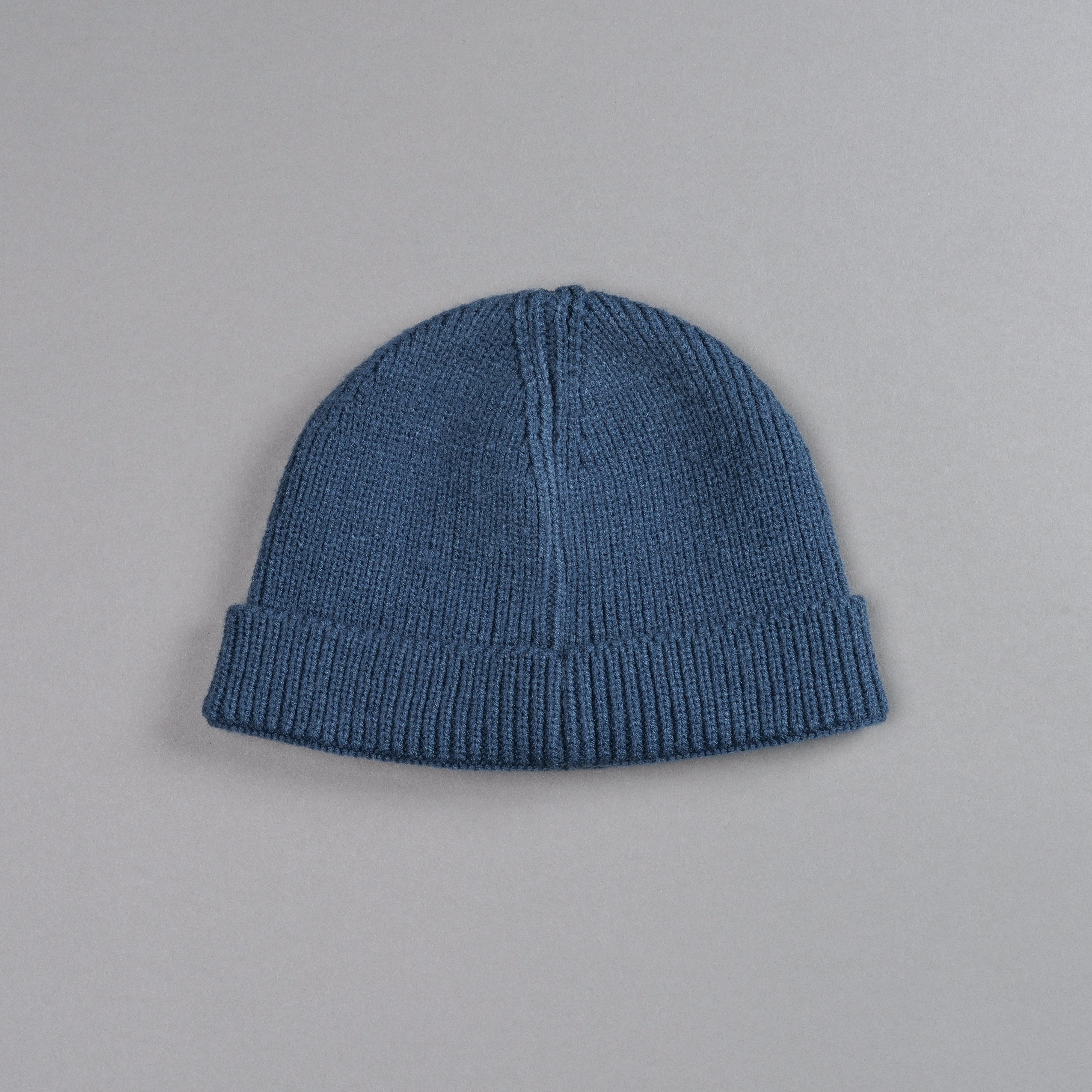 Wolf Patch Beanie in Darc Blue