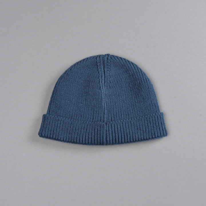 Wolf Patch Beanie in Darc Blue