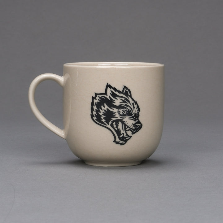 Wolf Head Coffee Cup Set in Black/Black