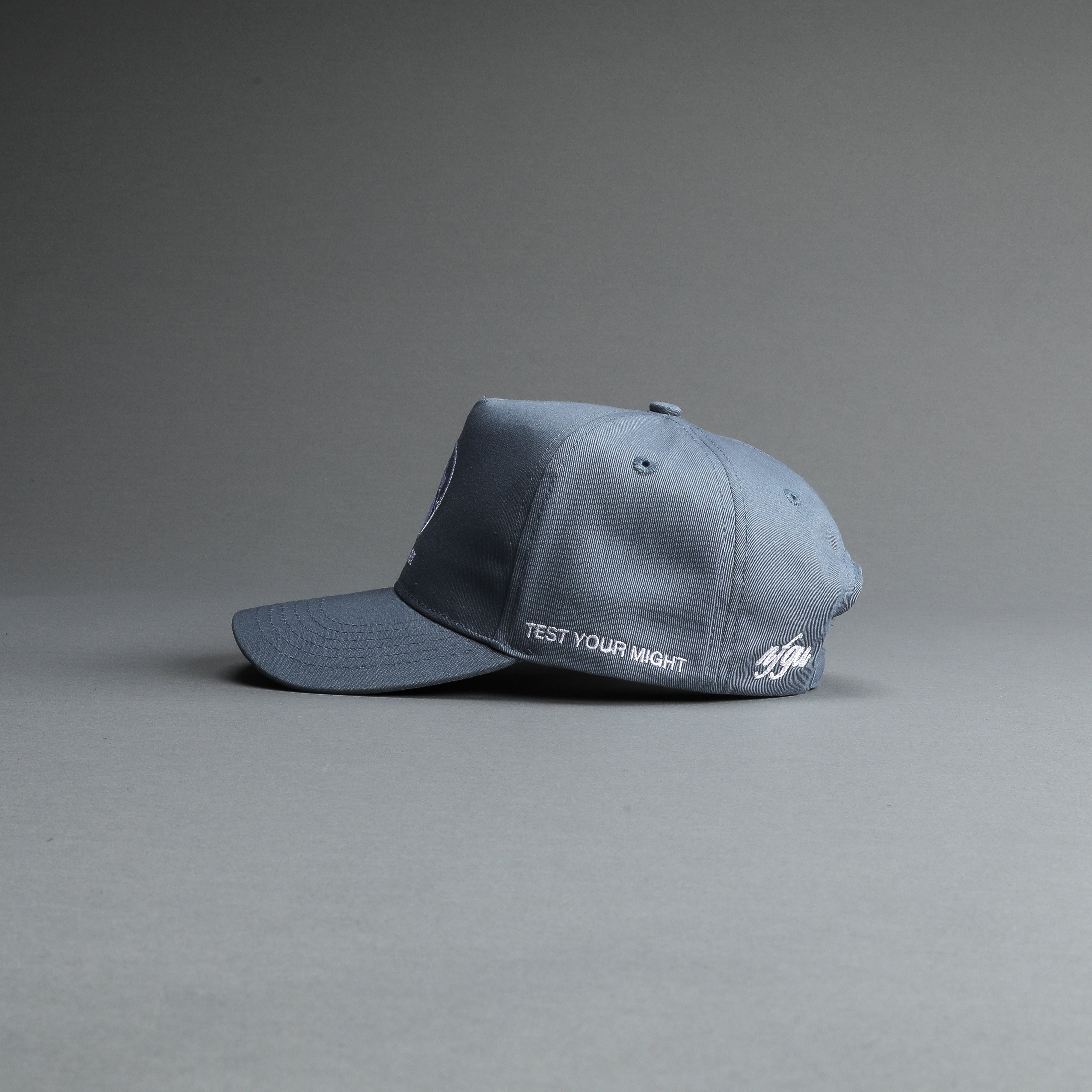 Test Your Might 5 Panel Hat in Kitana Blue