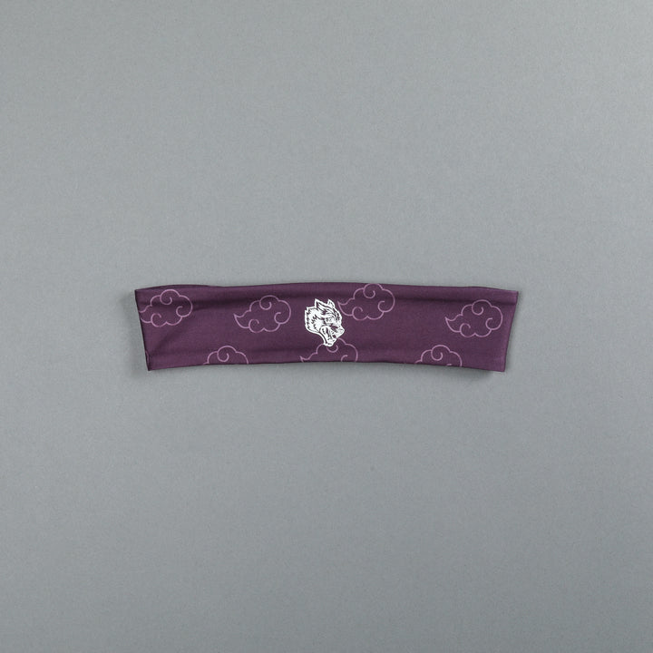 Wolf Clouds Energy Headband in Cherry Wine