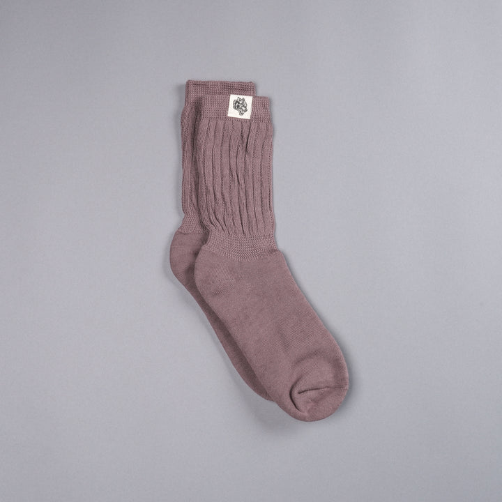 Wolf Patch V2 Comfy Socks in Midnight Mauve