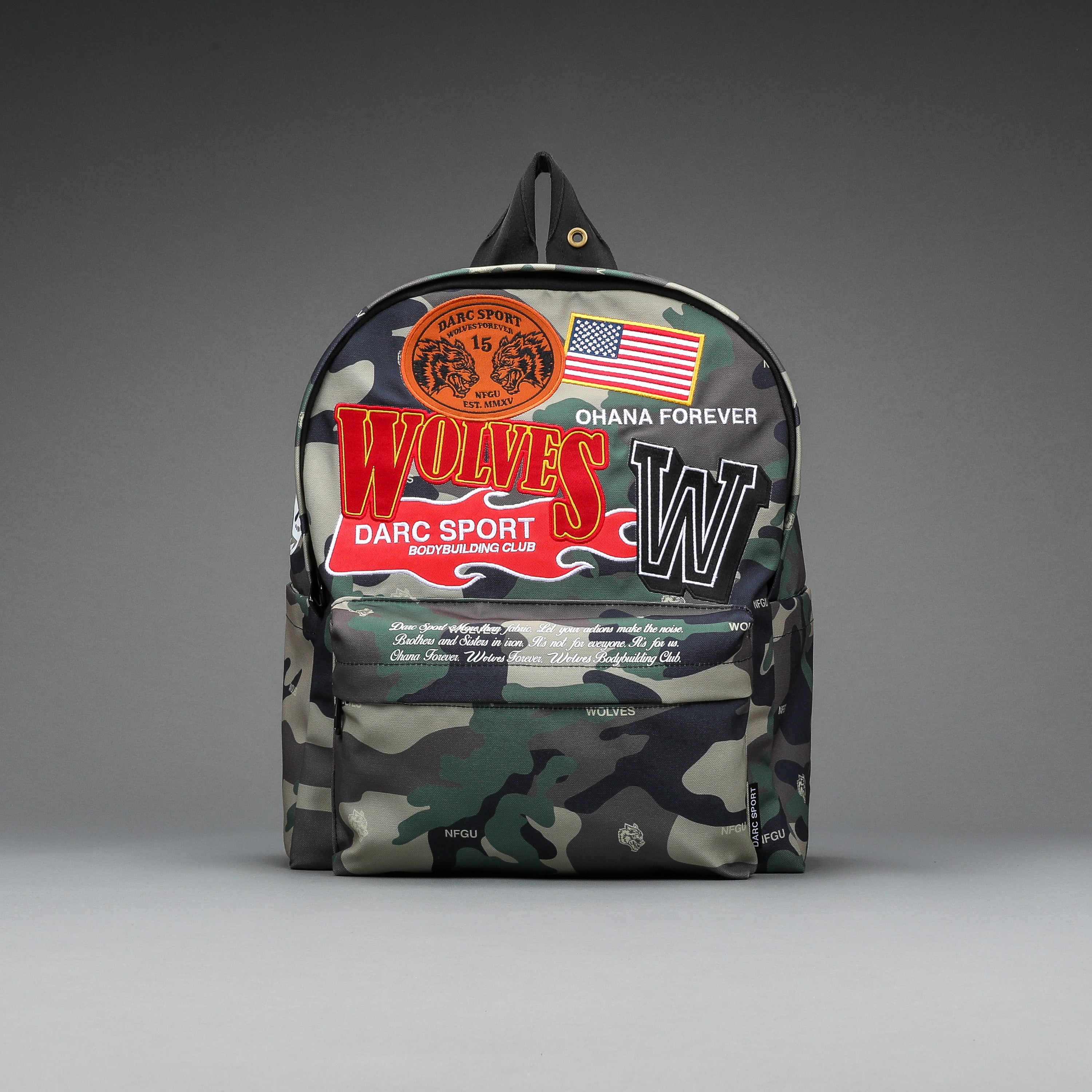 Life Moves Fast Everyday Backpack in Wolf Woodland Camo