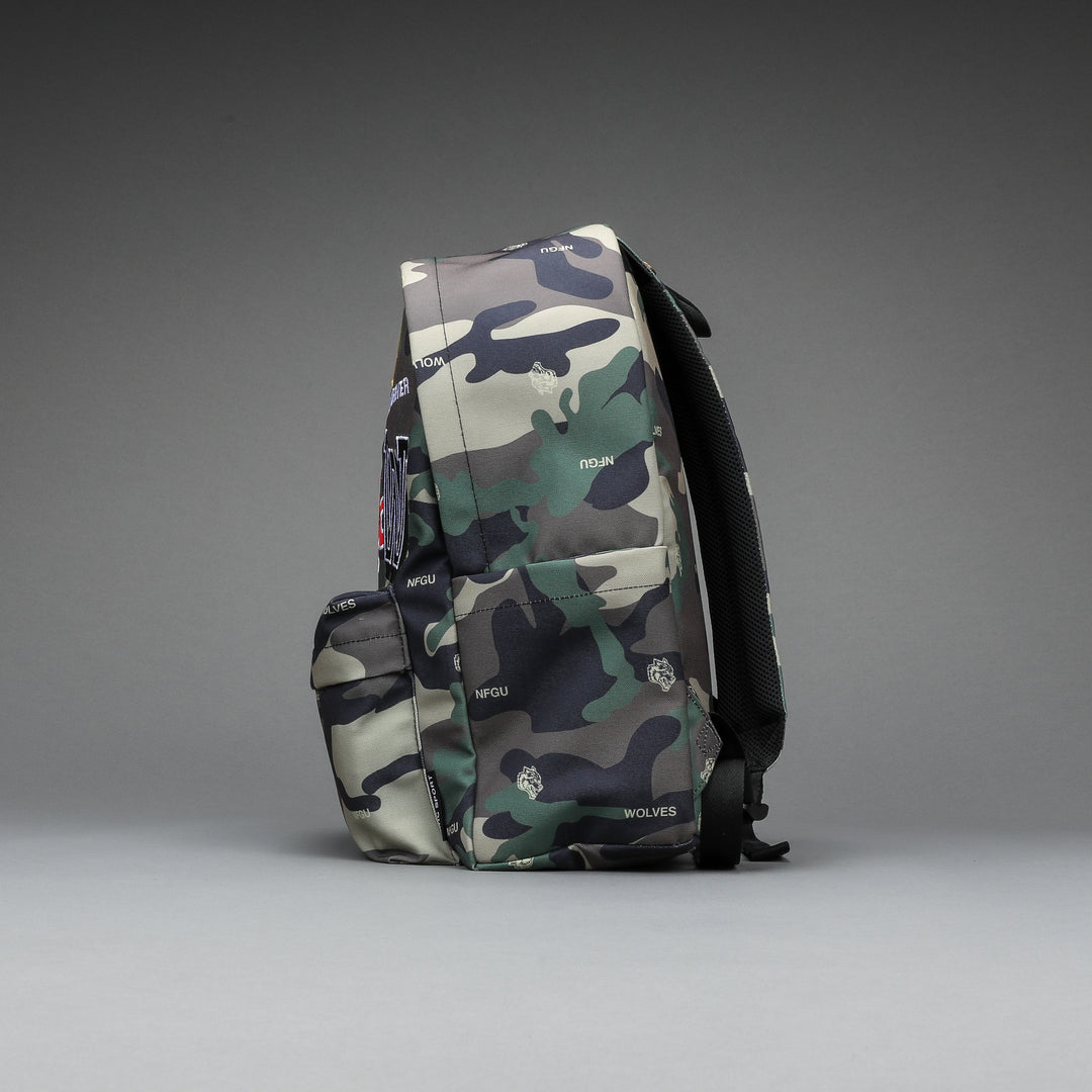 Life Moves Fast Everyday Backpack in Wolf Woodland Camo