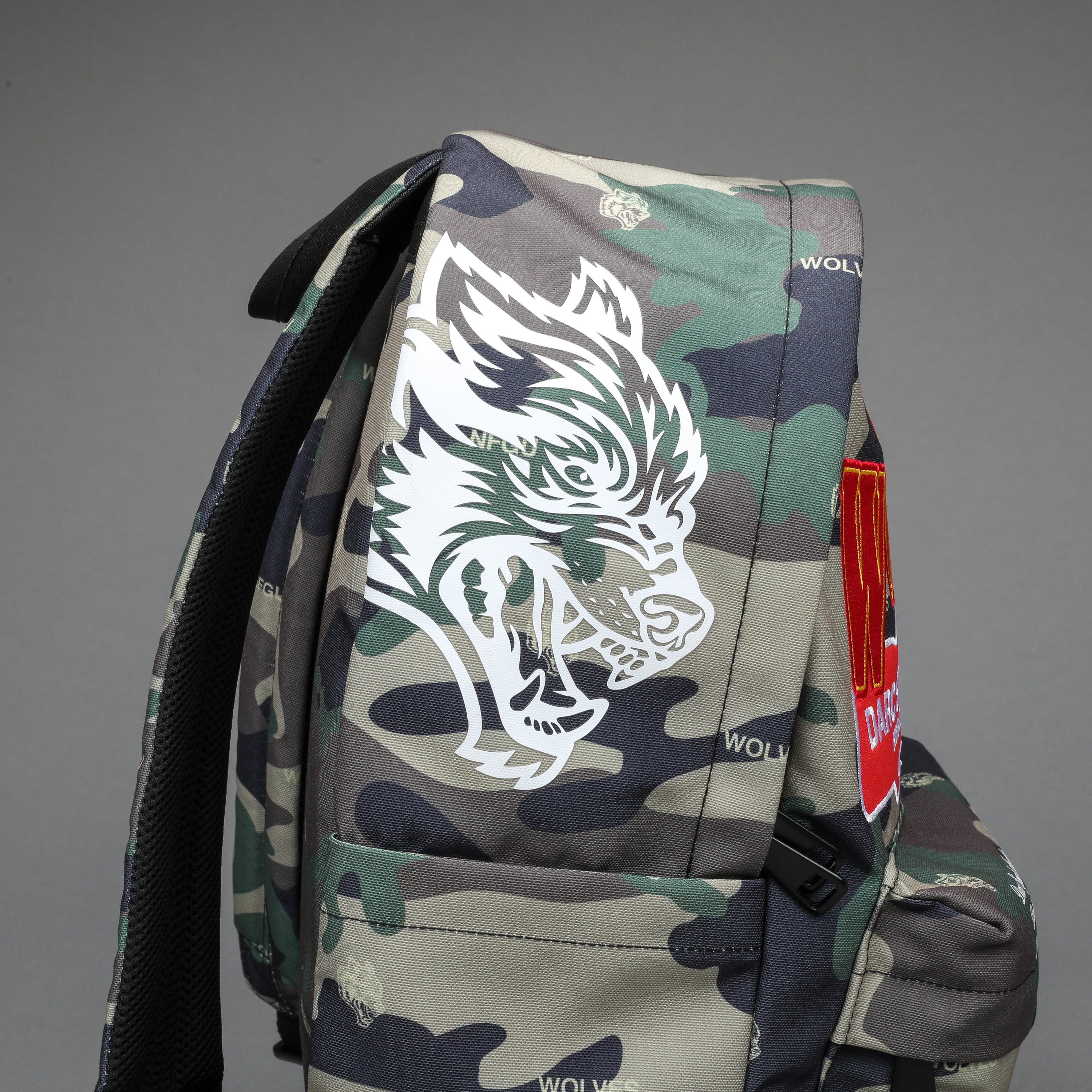 Life Moves Fast Everyday Backpack in Wolf Woodland Camo