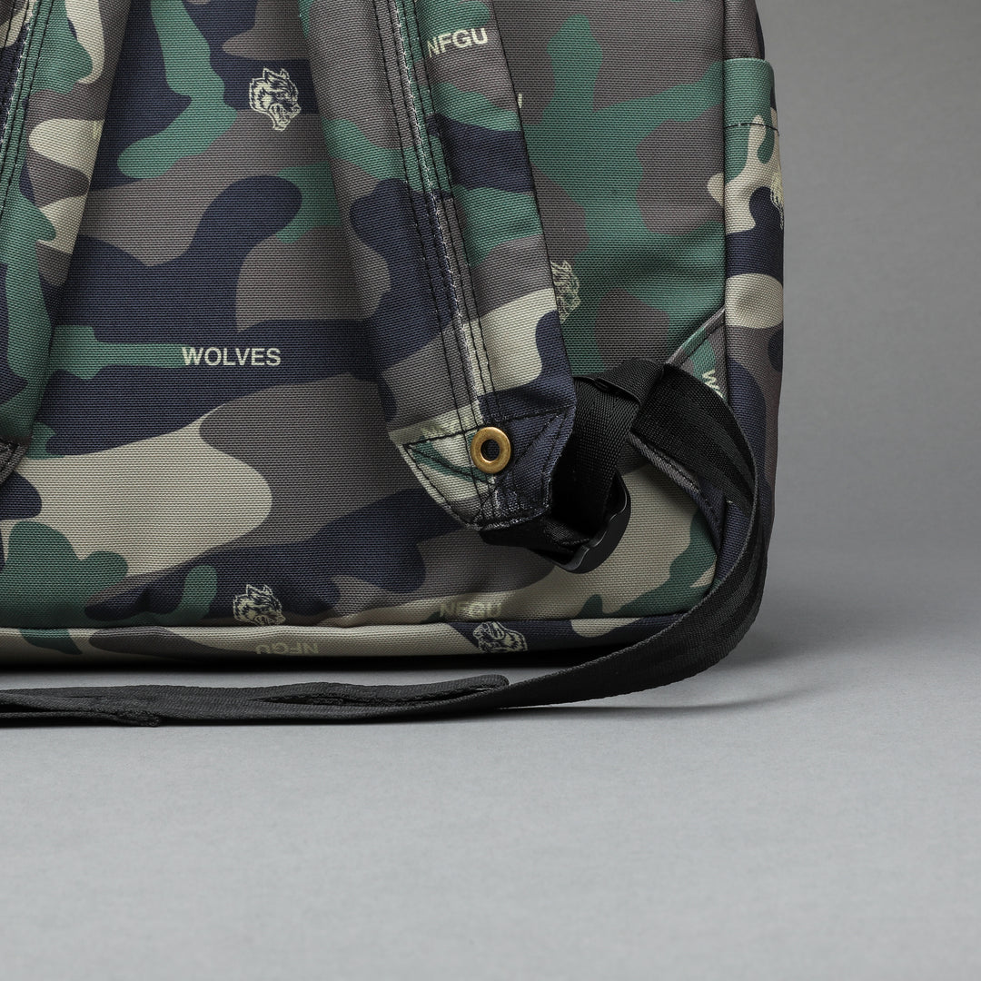 Life Moves Fast Everyday Backpack in Wolf Woodland Camo