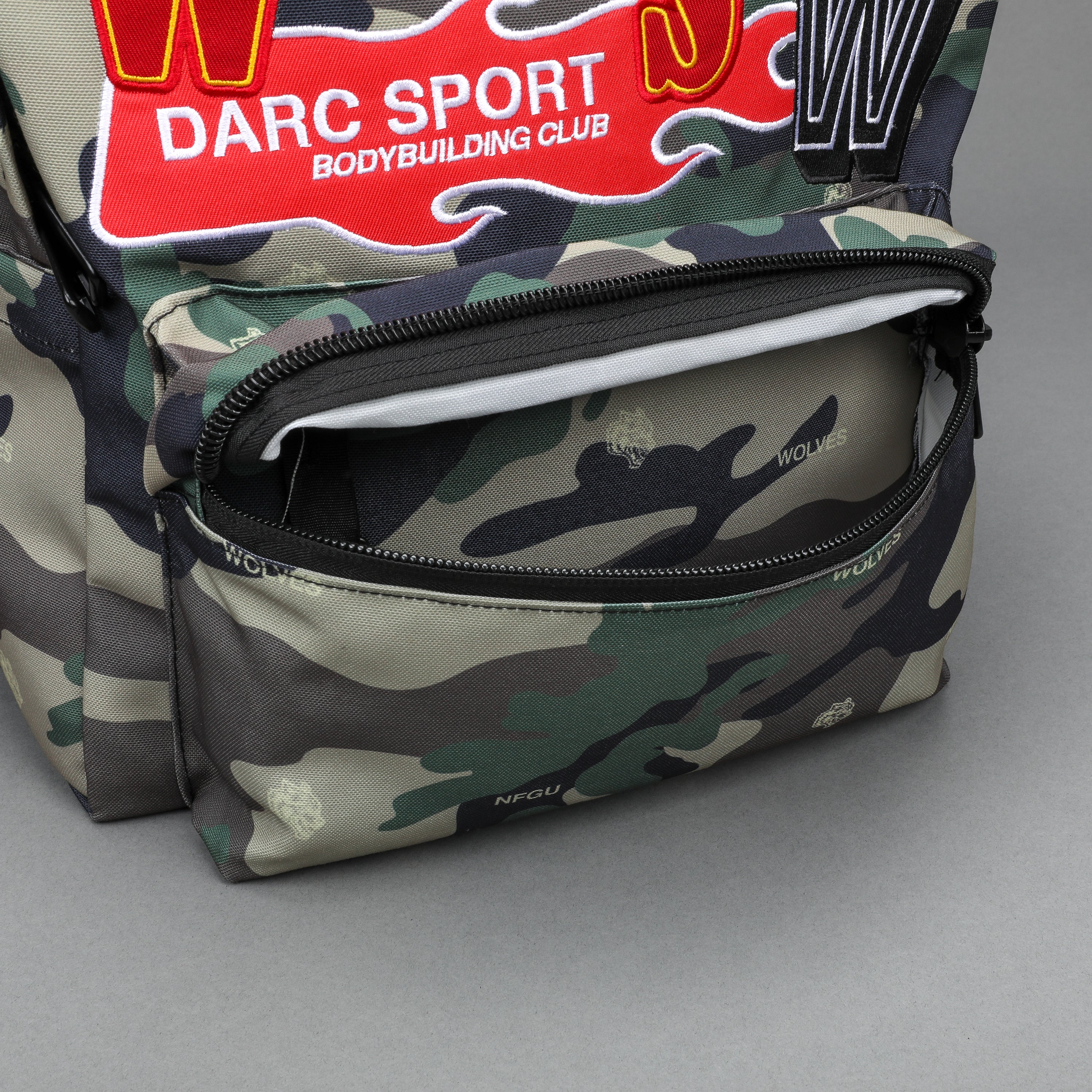Life Moves Fast Everyday Backpack in Wolf Woodland Camo