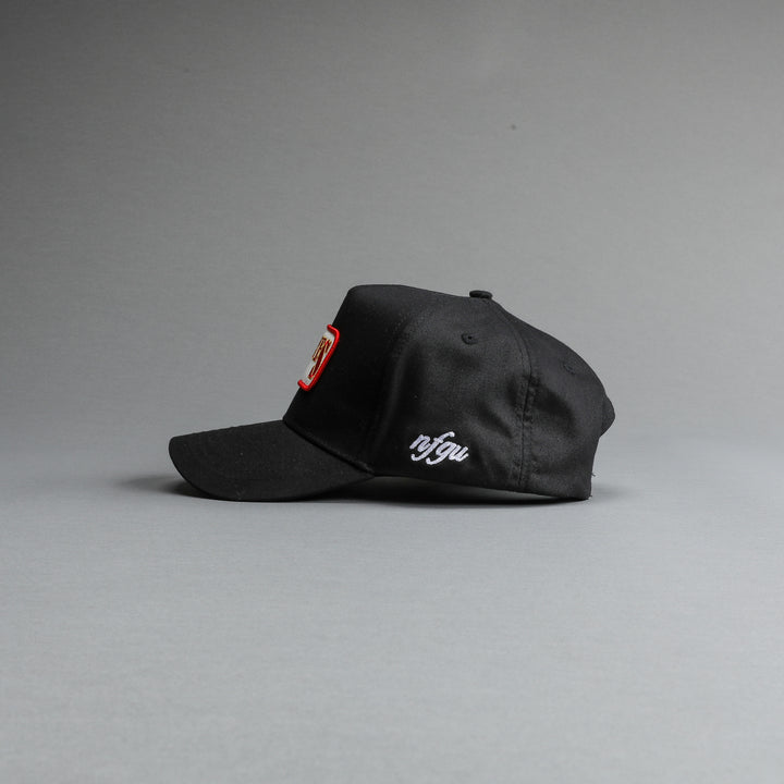 Our Grit 5 Panel Hat in Black